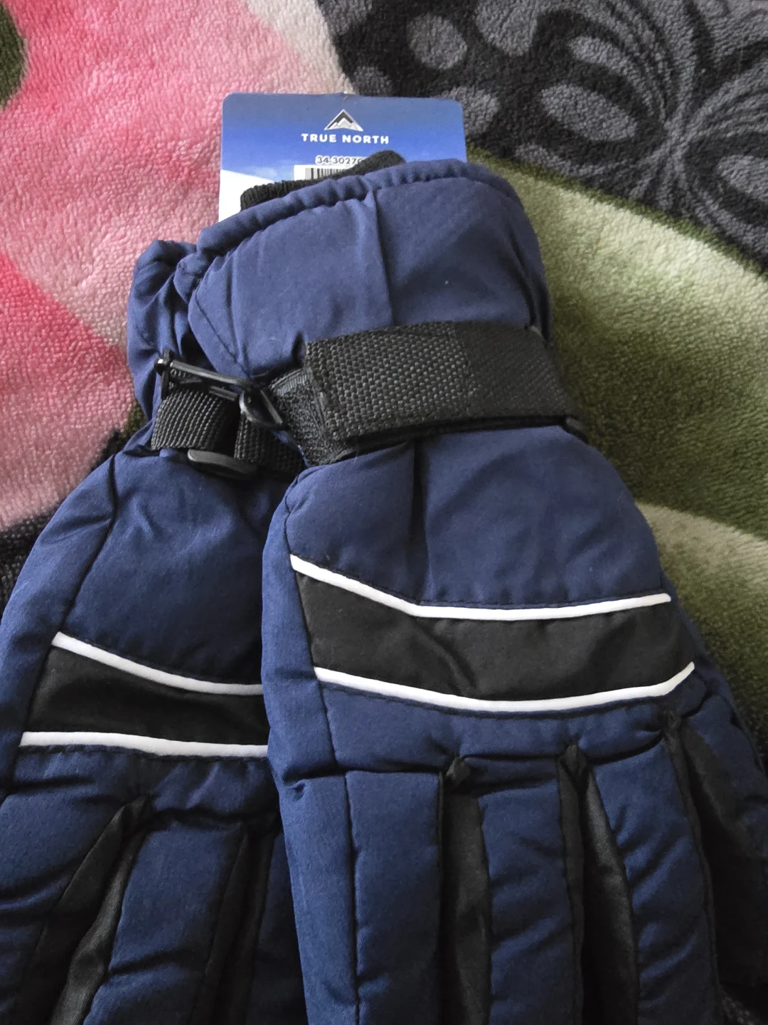 True North Youth Ski Gloves - Blue