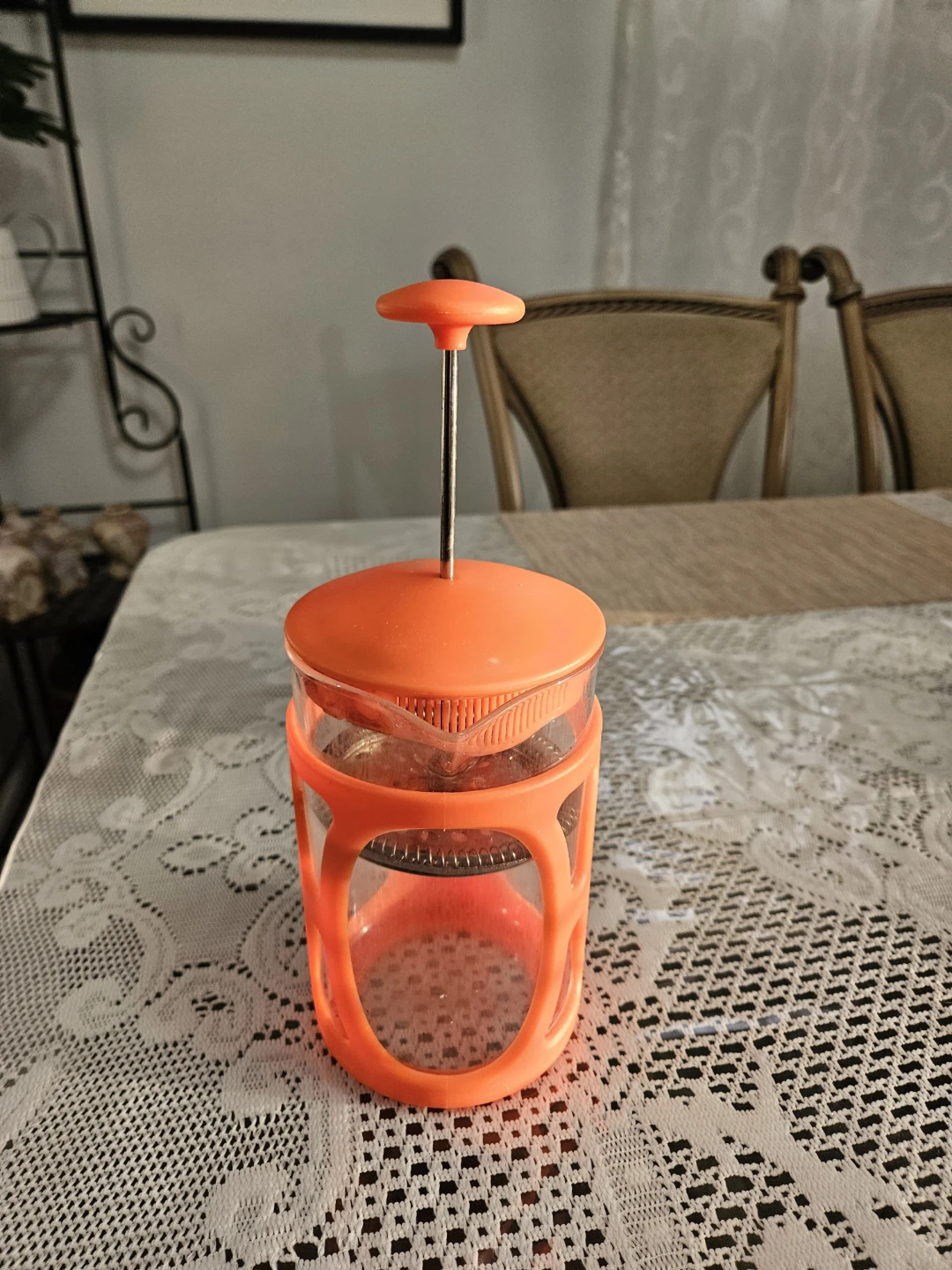 Orange French Press Coffee Maker - photo 2