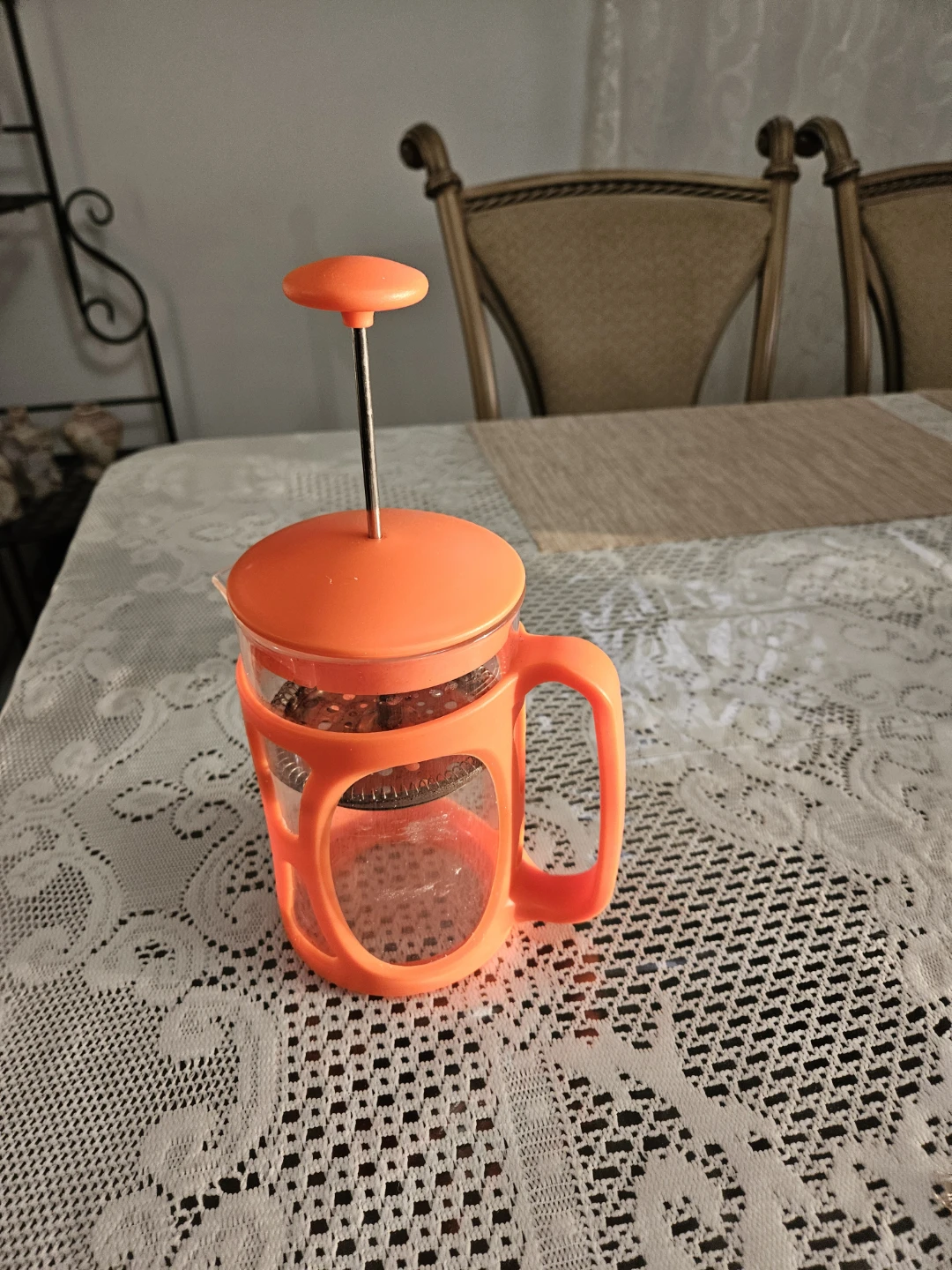 Orange French Press Coffee Maker - photo 3