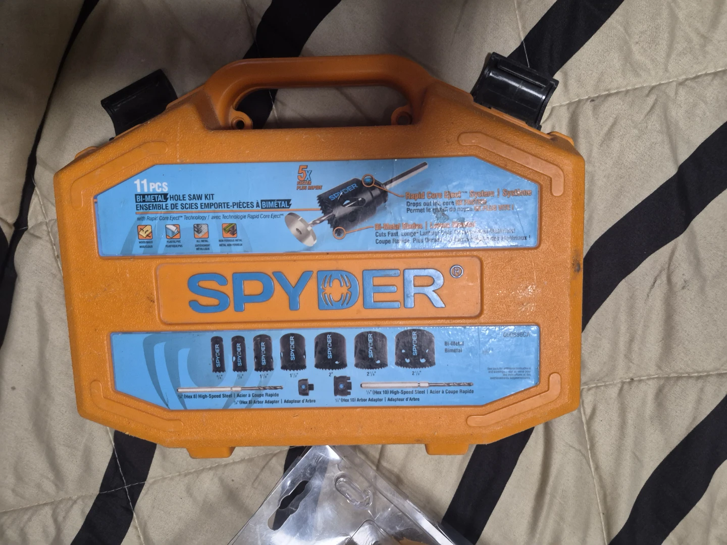 Spyder Bi-Metal Hole Saw Kit - 11 Pieces