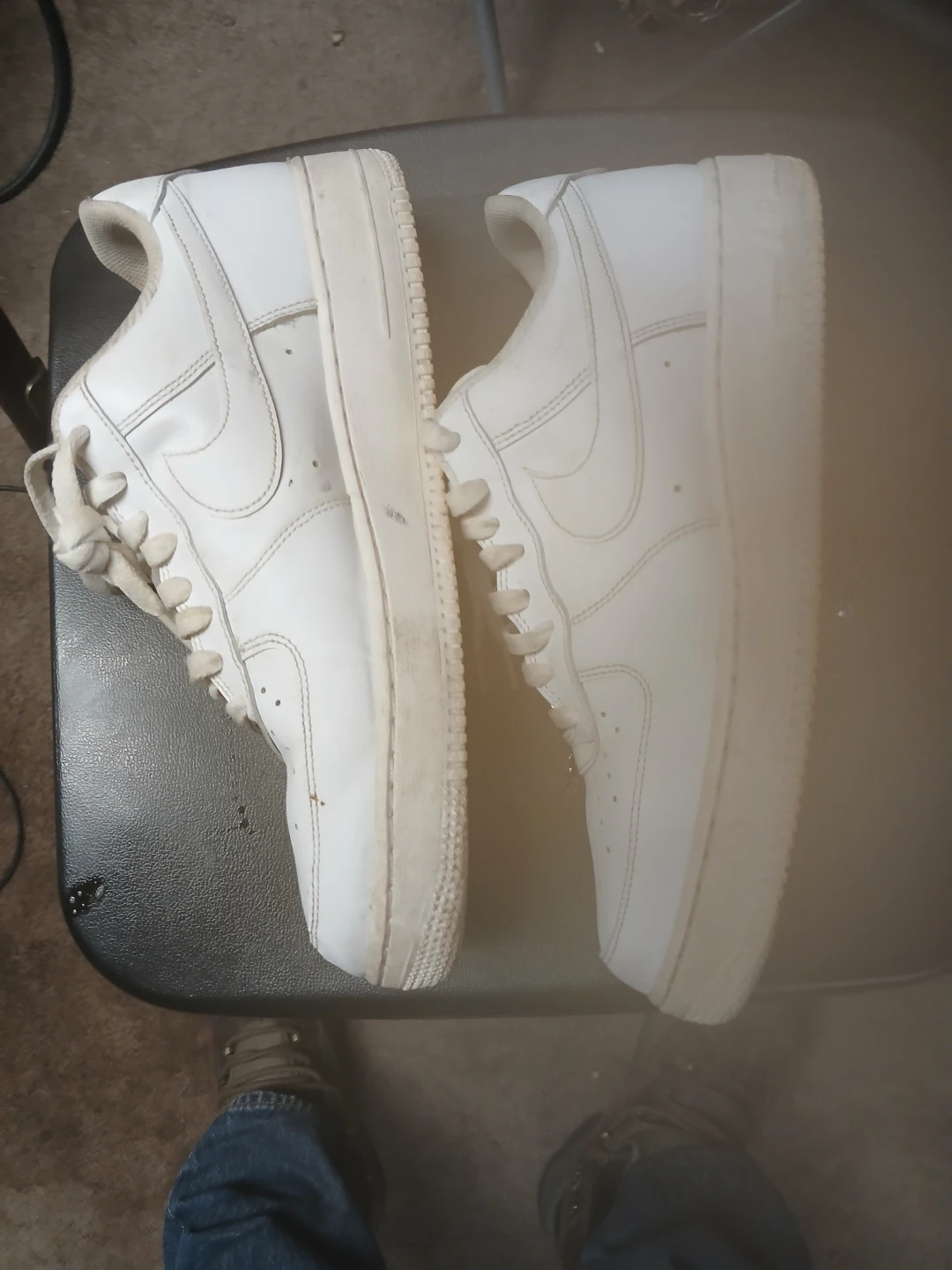Nike Air Force 1 White Sneakers - photo 2
