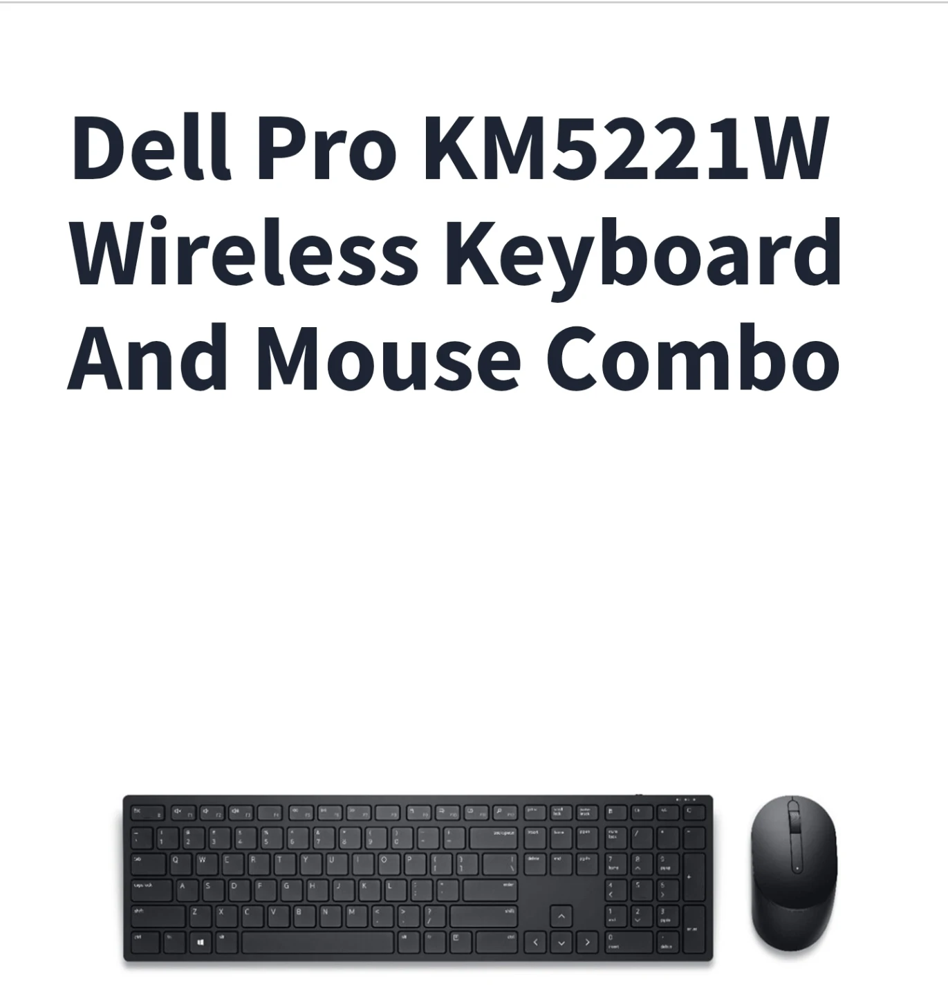 New Dell Wireless Keyboard and Mouse Combo - photo 3