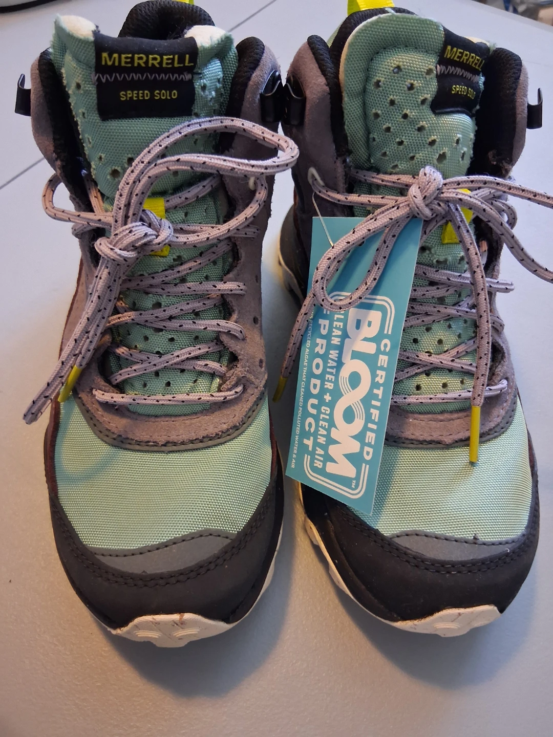 Merrell Speed Solo Mid Waterproof Hiking Boots - Jade size6 - photo 2