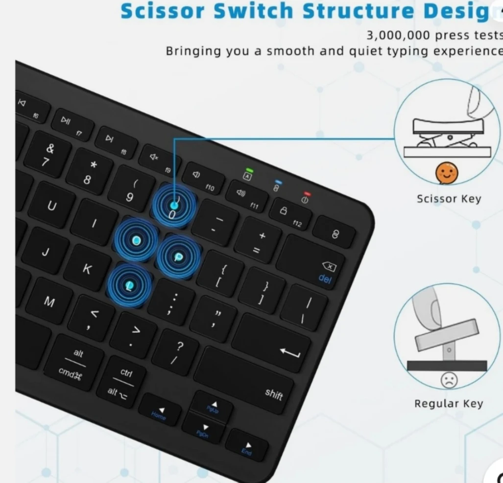 Black Mini Wireless Keyboard