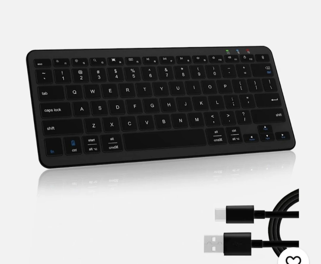 Black Mini Wireless Keyboard - photo 2