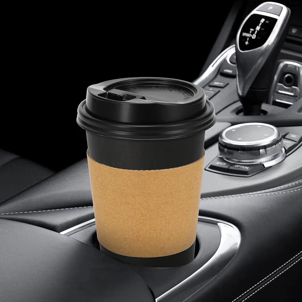Lamosi 16oz Paper Coffee Cups with Lids and Sleeves - 100 Pack - photo 5