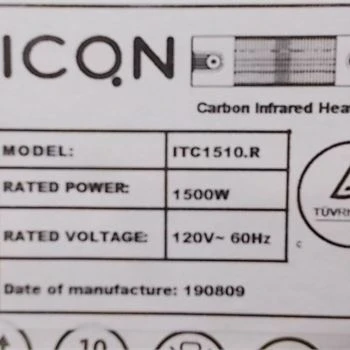 ICON Carbon Infrared Heater - photo 3