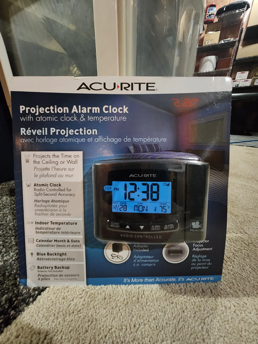 Projection Alarm Clock - Atomic Clock