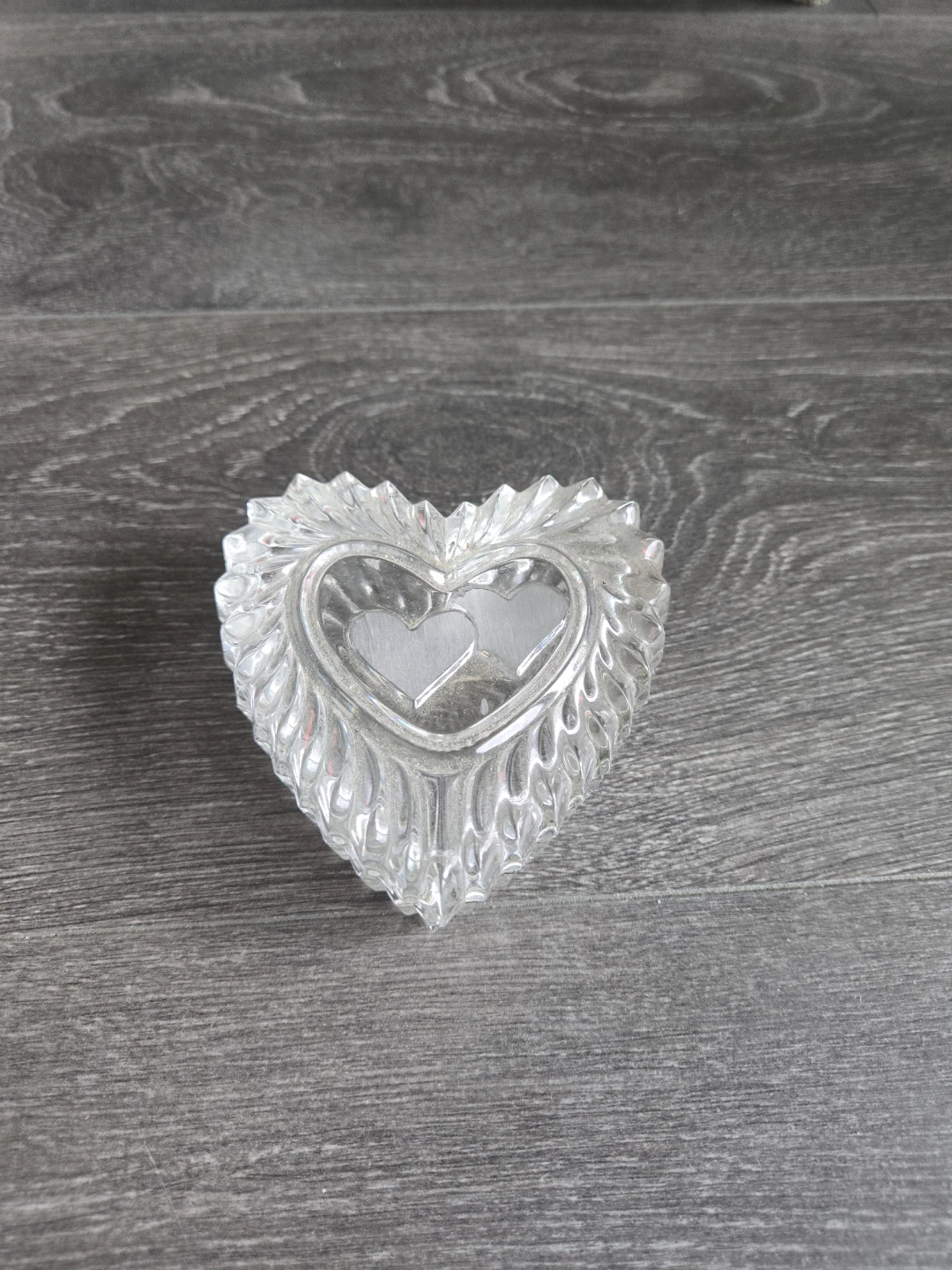 Crystal Heart Trinket Box