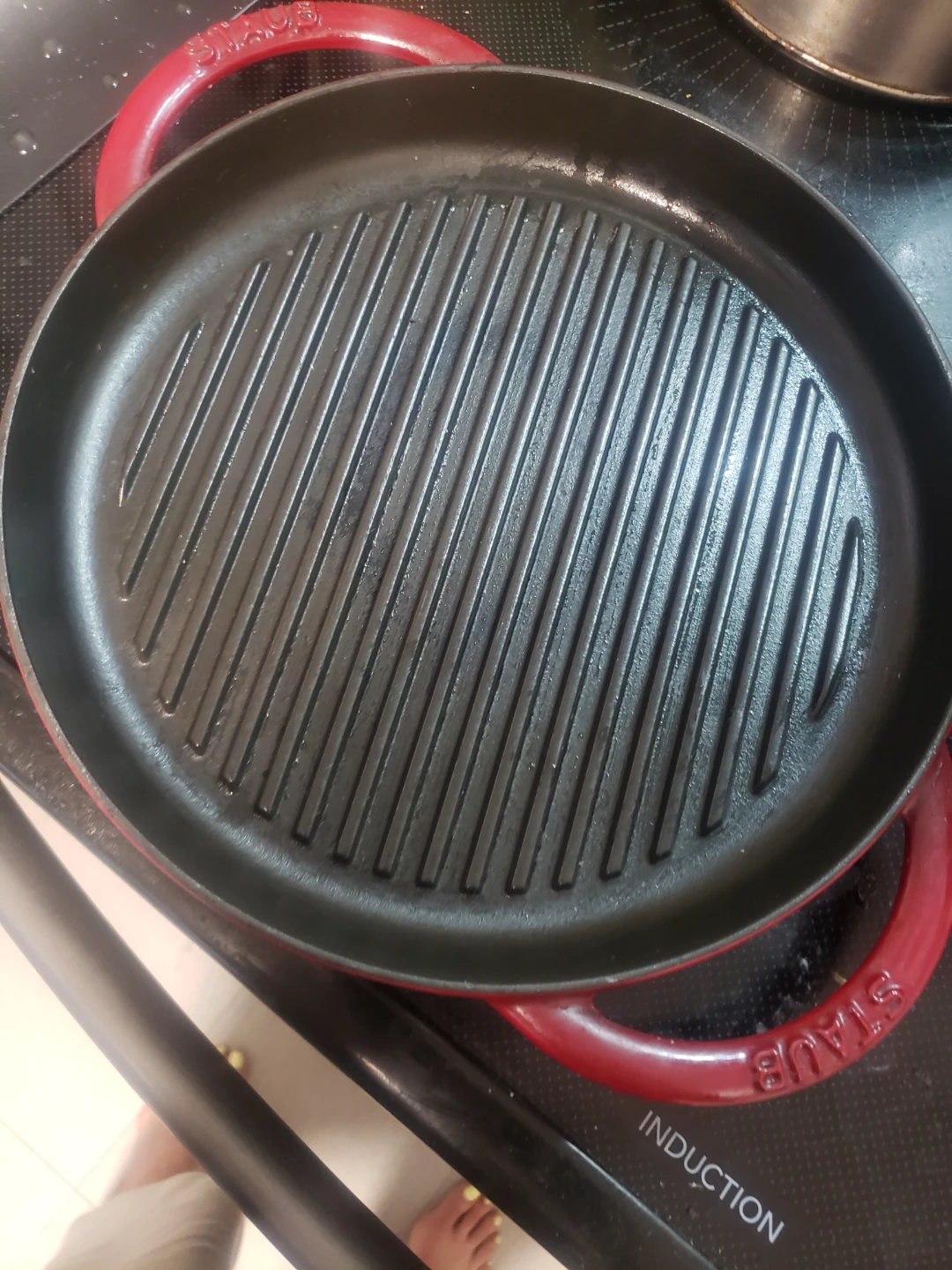 Staub Enameled Cast Iron Grill Pan - Red