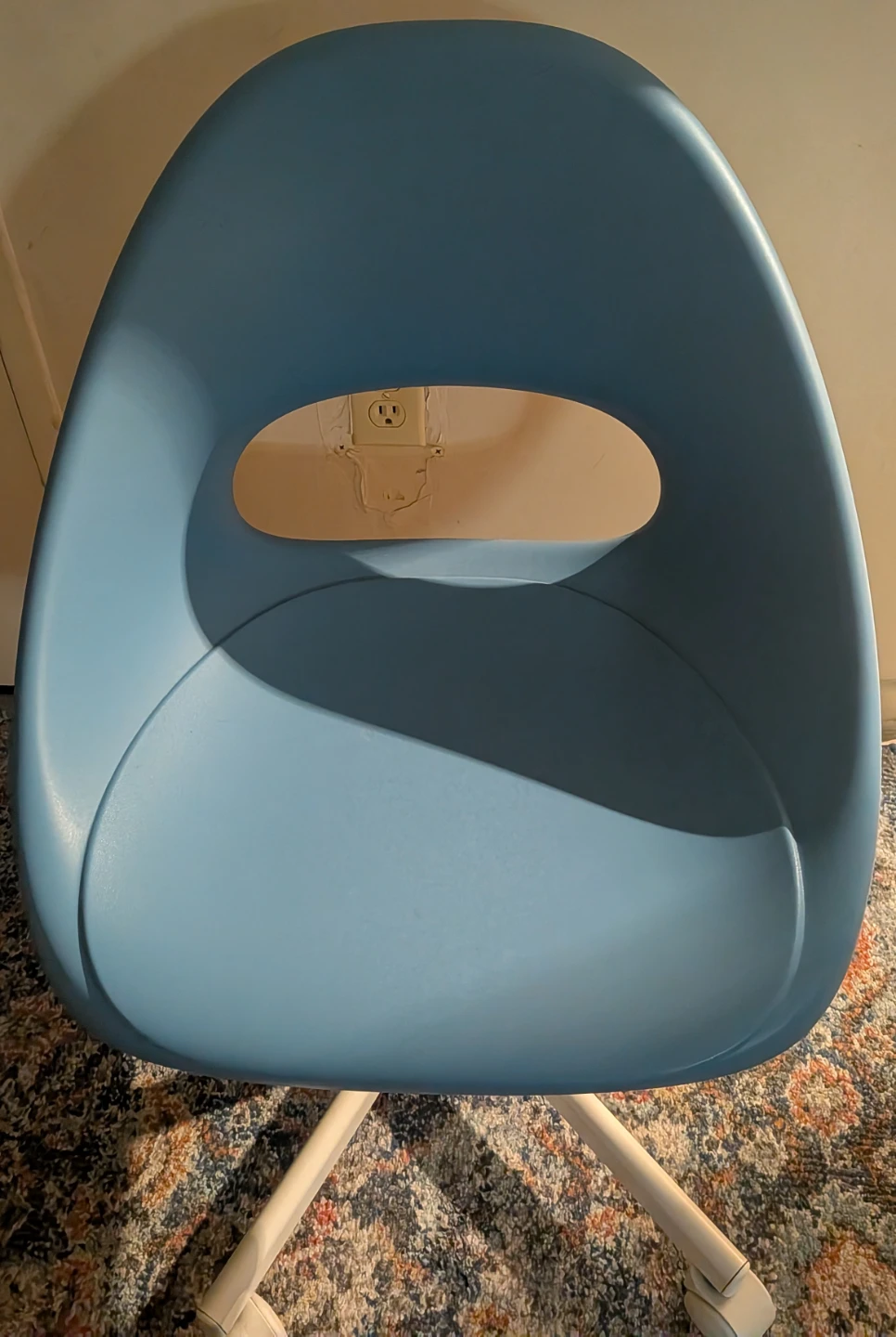 IKEA IKEA LOBERGET / MALSKÄR Swivel chair, light blue. - photo 2