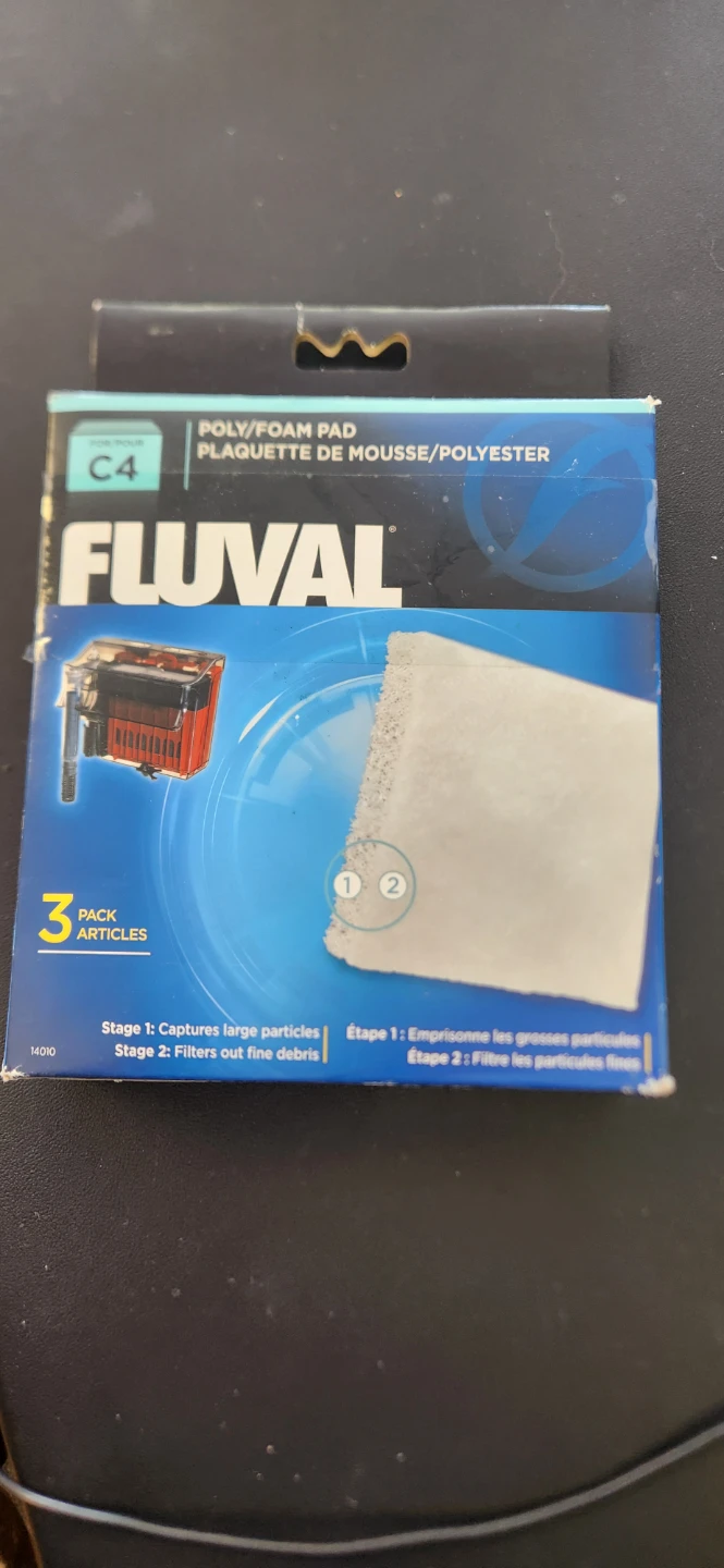 Fluval C4 Poly/Foam Pad Aquarium Filter Media (3 Pack)