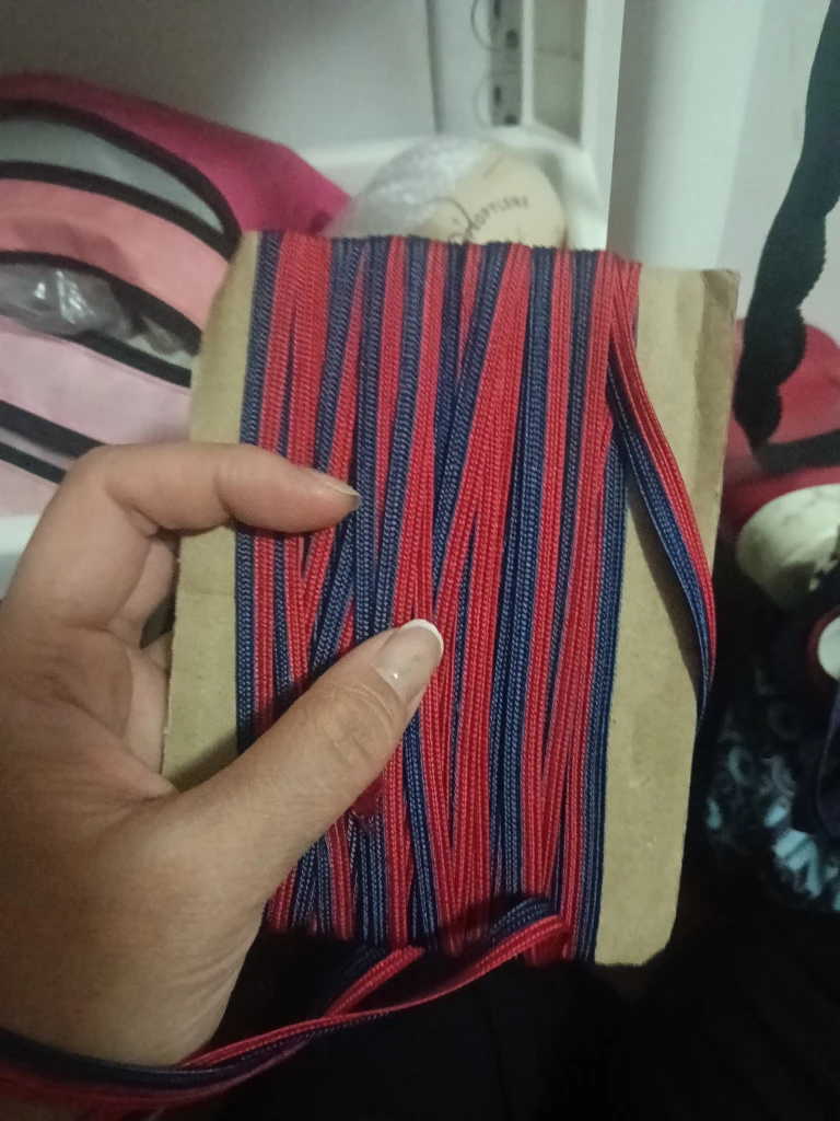 Red & Blue Striped Ribbon