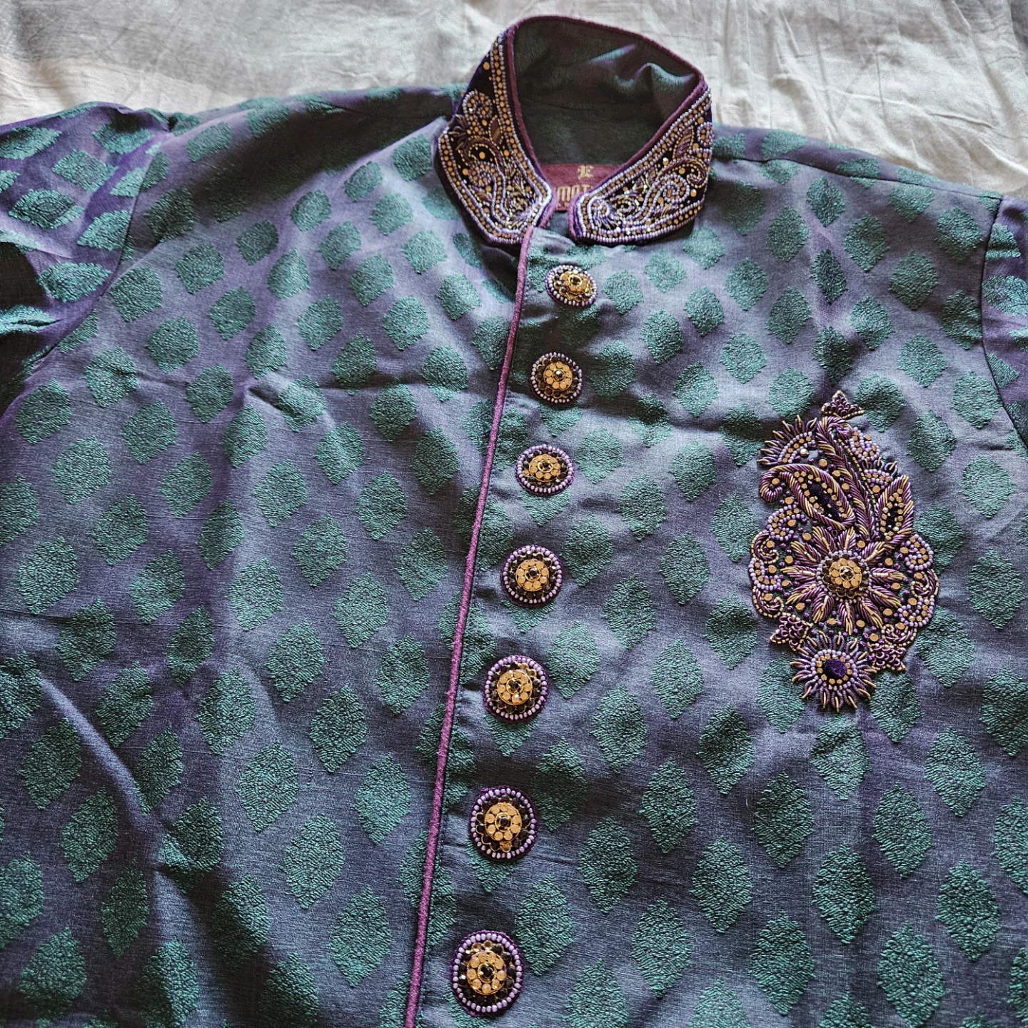 Men's Embroidered Sherwani - photo 3