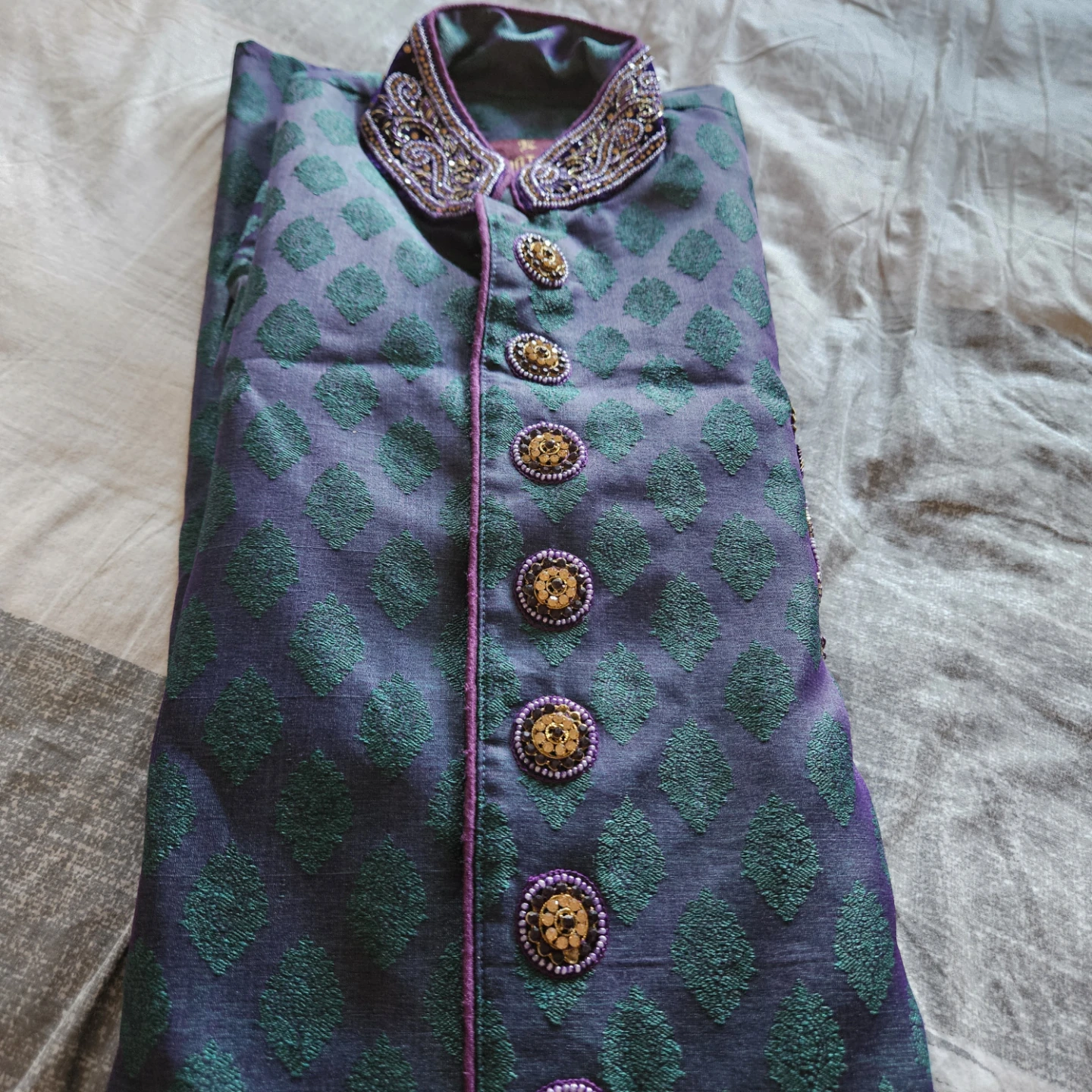 Men's Embroidered Sherwani - photo 4