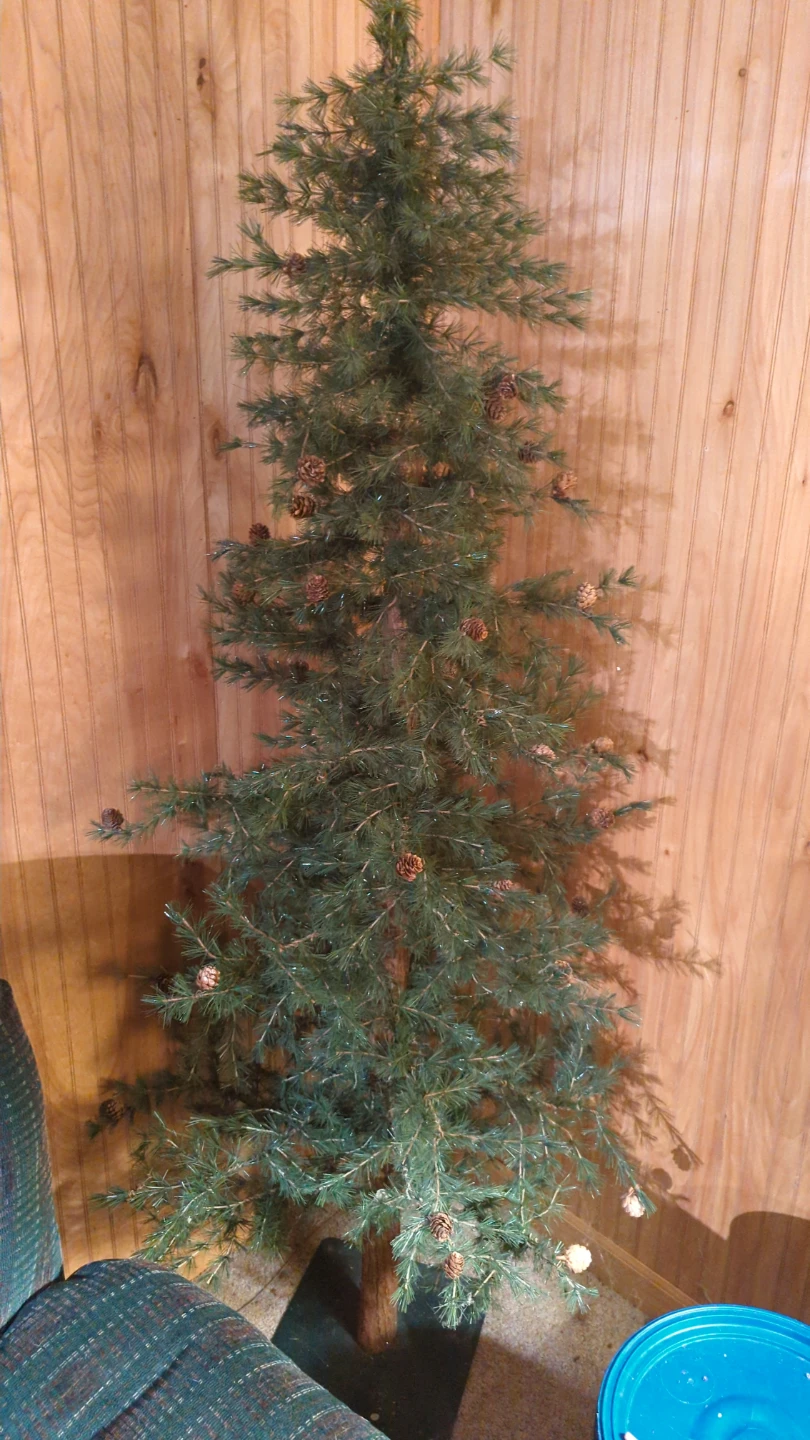 Artificial Pine Tree with Pinecones