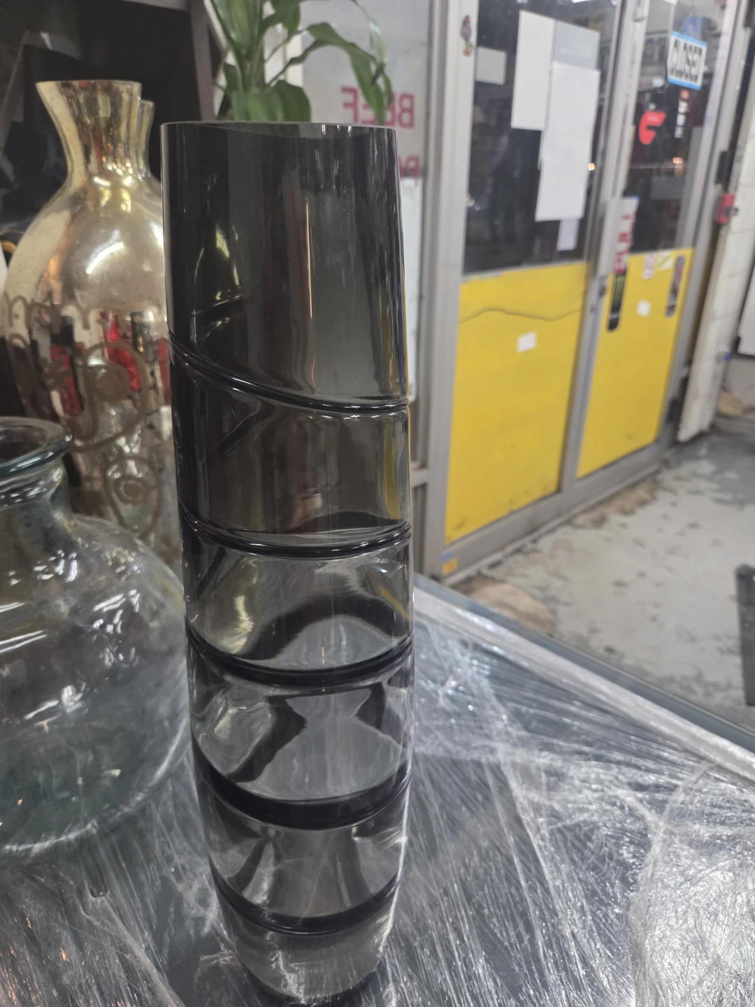 Smoked Glass Vase