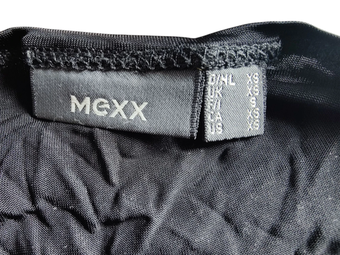NWOT Women's MEXX Black Plunging Neckline Shirt Size XS - photo 2