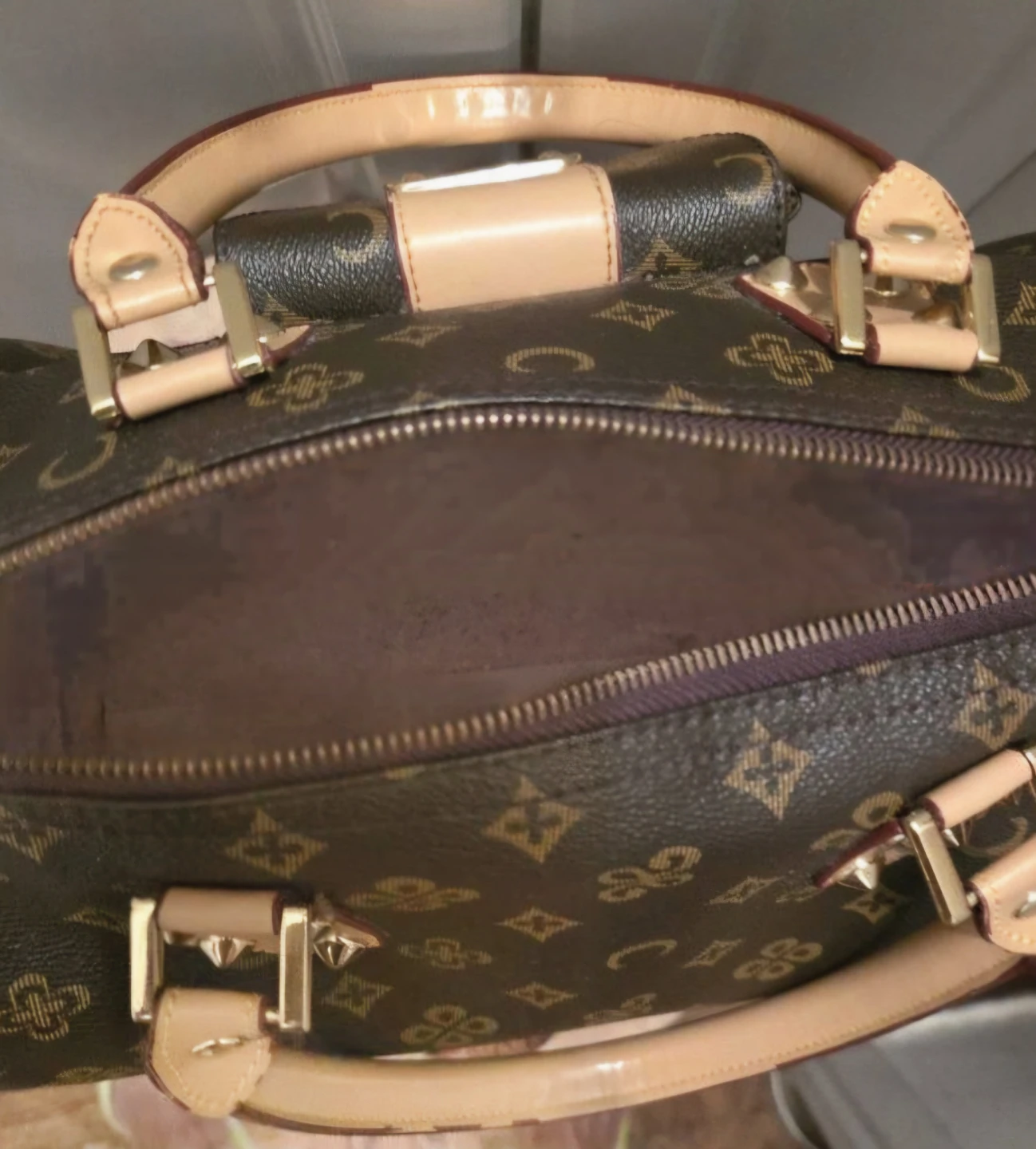 Brown Patterned Handbag - photo 3
