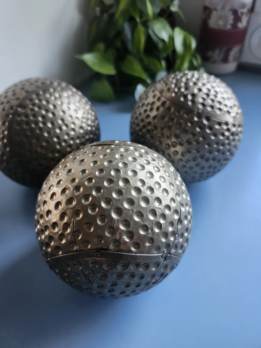 Decorative Gold Spheres (Set of 3) - photo 2