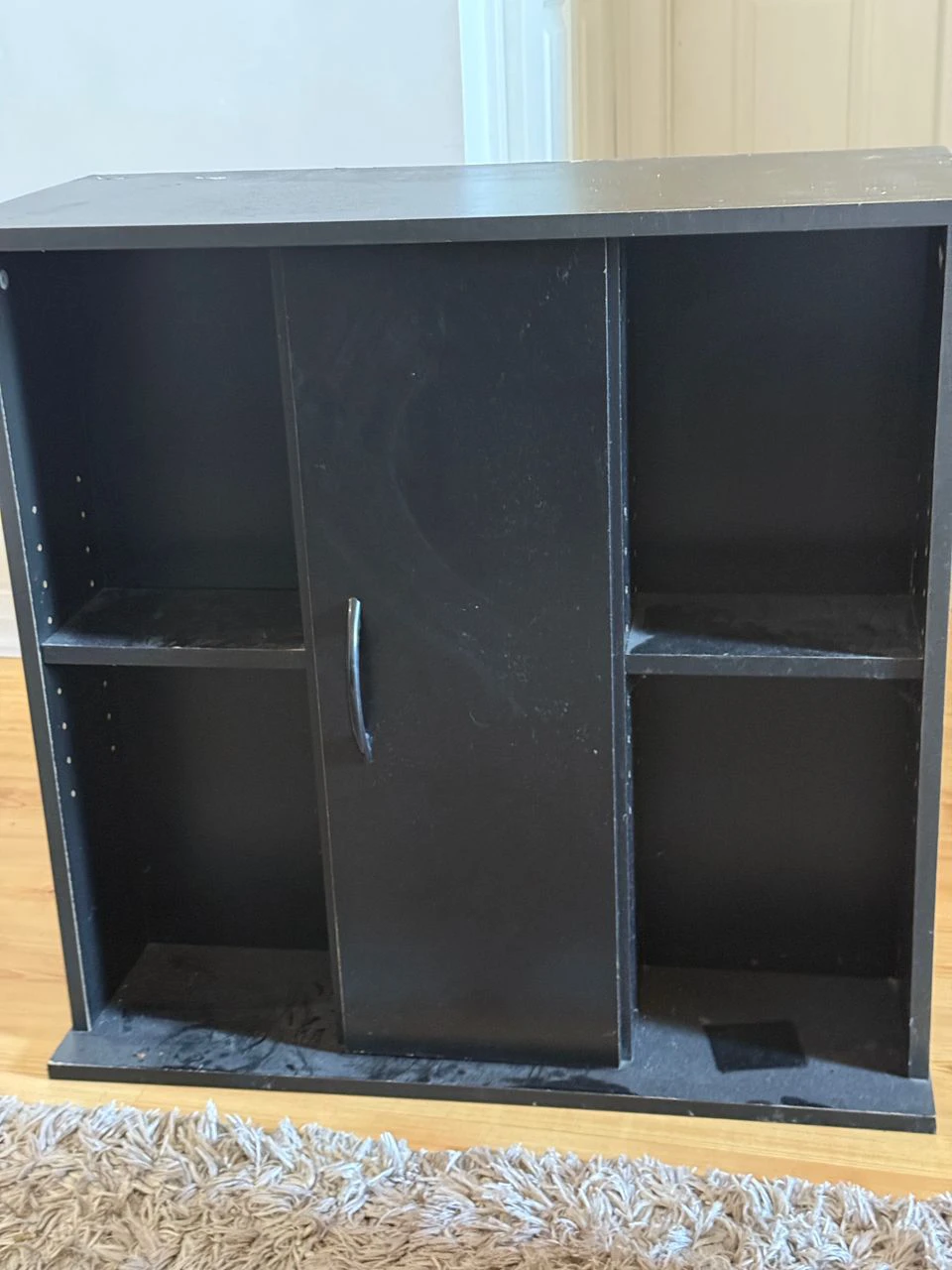 Black Cabinet with Shelves