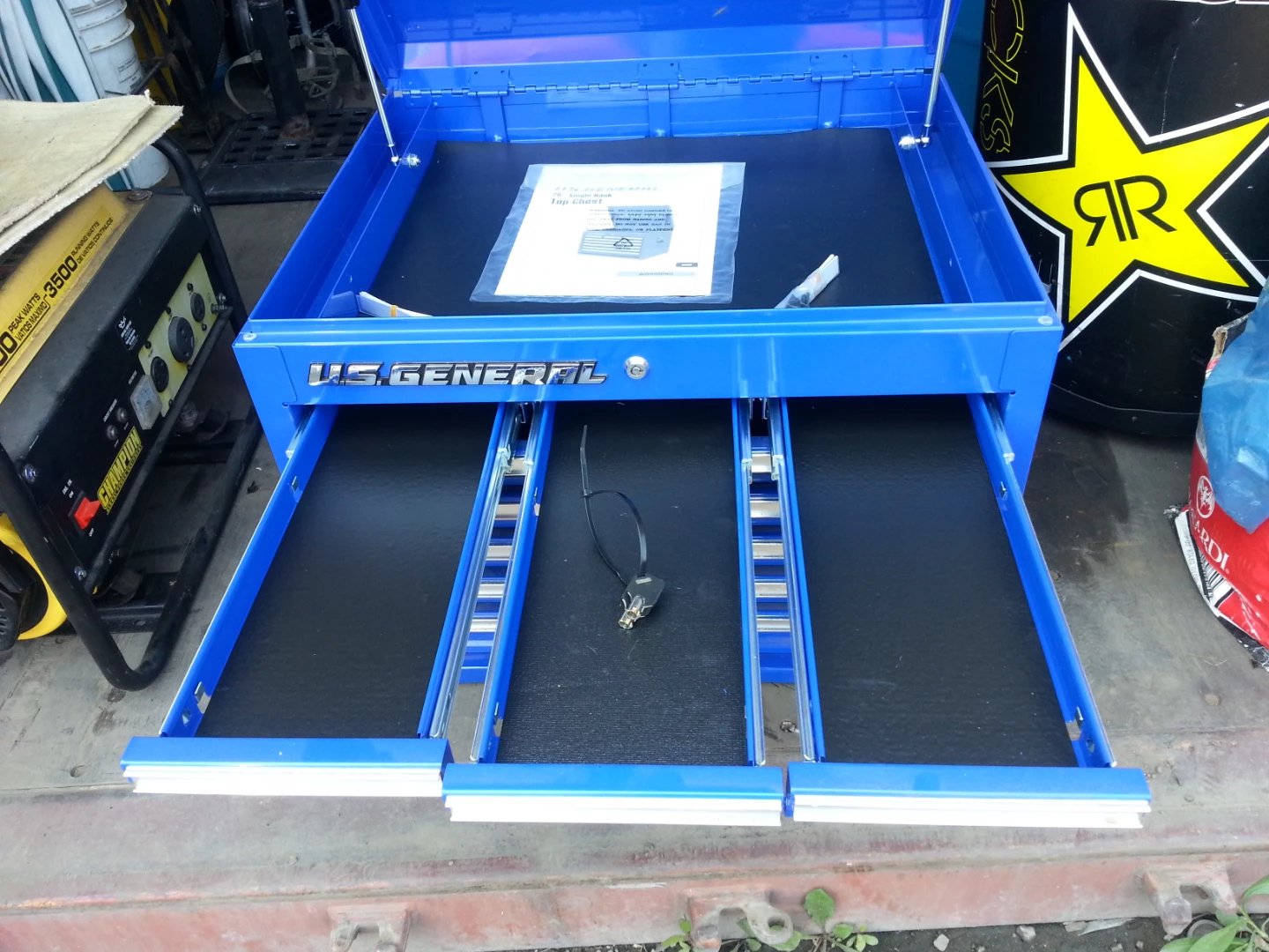 U.S. General Blue 26inches Top Chest - Like New! - photo 2
