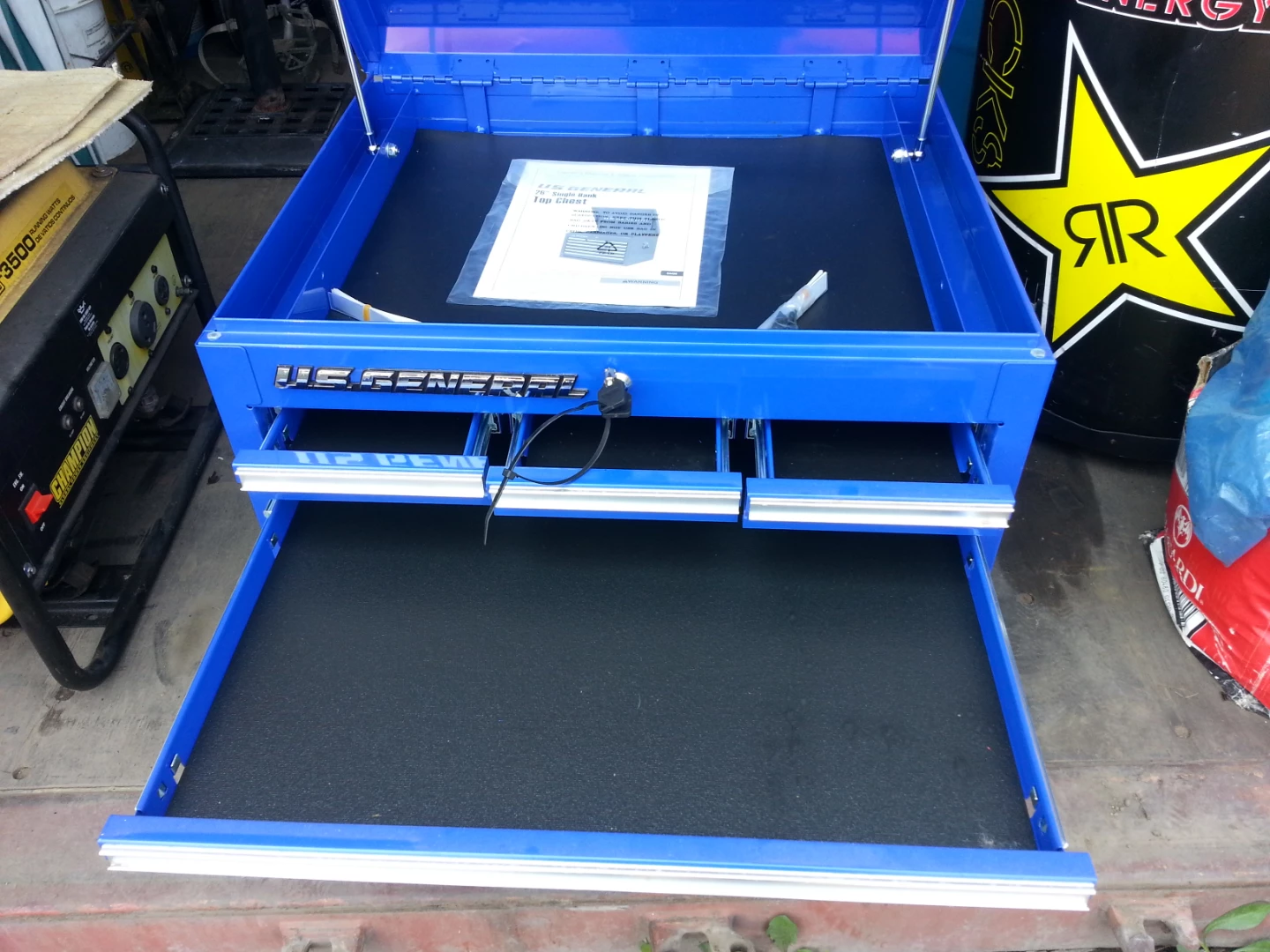 U.S. General Blue 26inches Top Chest - Like New! - photo 5