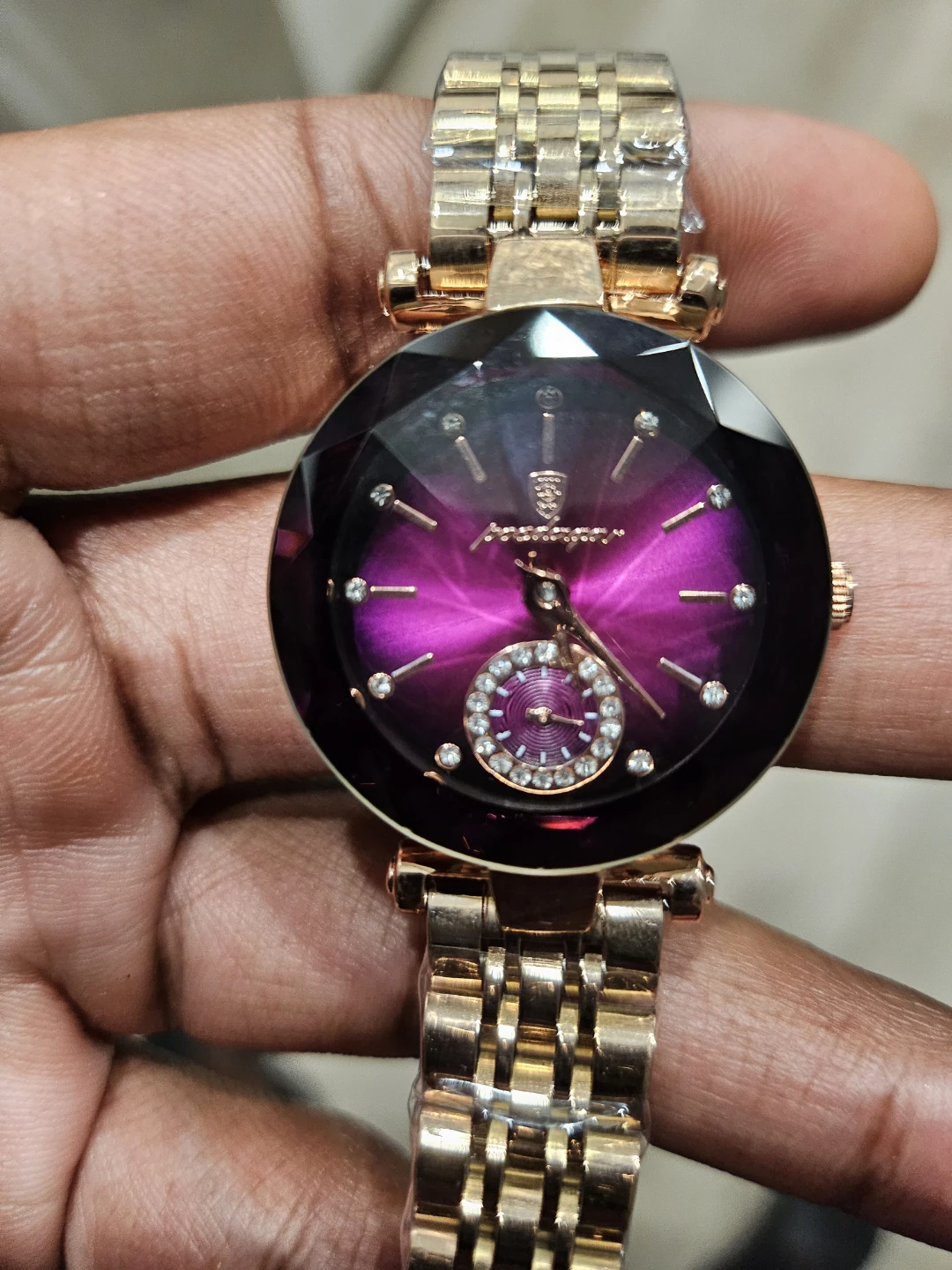 August Steiner Women's Purple Dial Watch