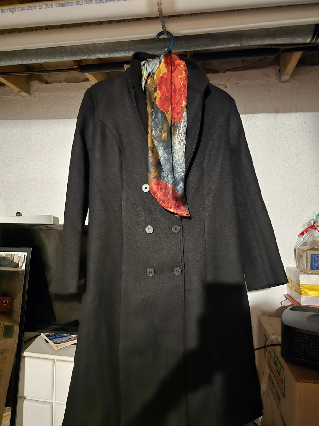 Black Dress long coat Coat (New) - photo 2