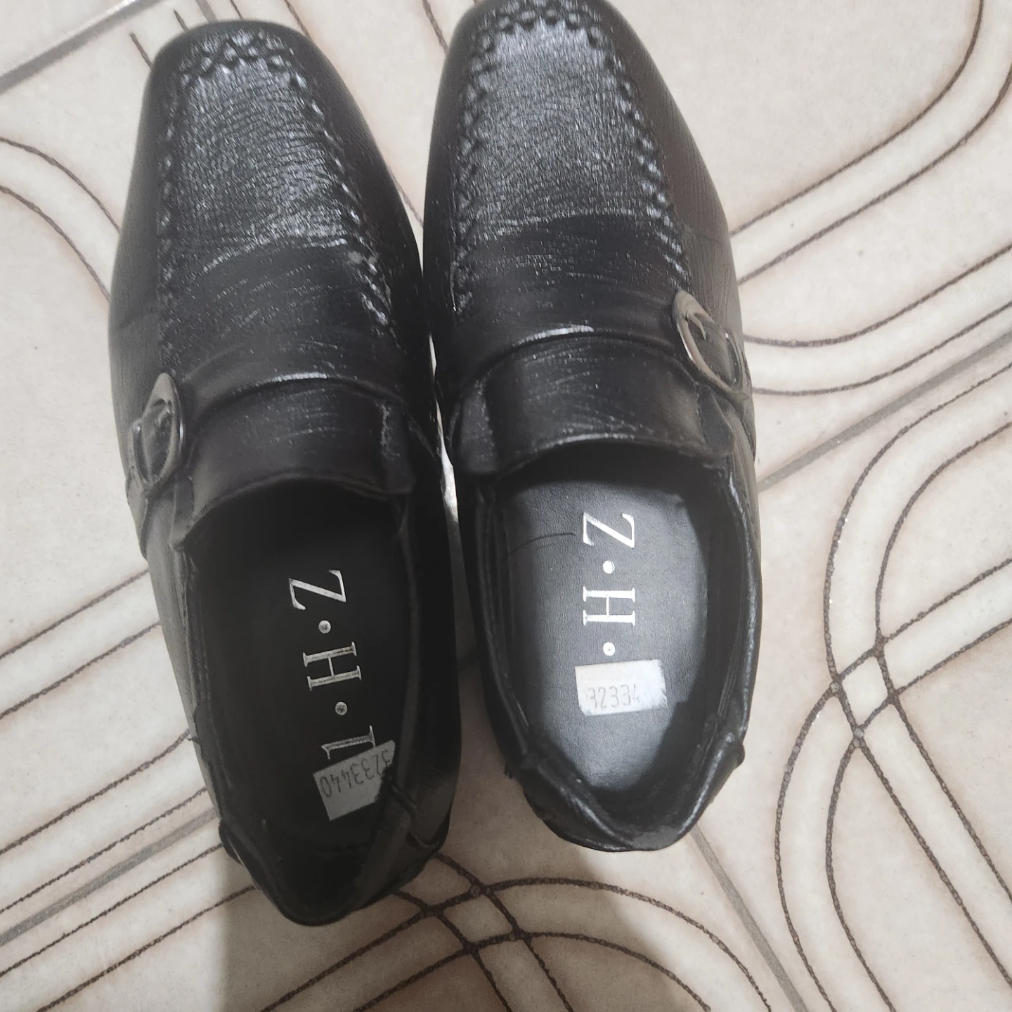 Z.H.Z Black Loafer Shoes