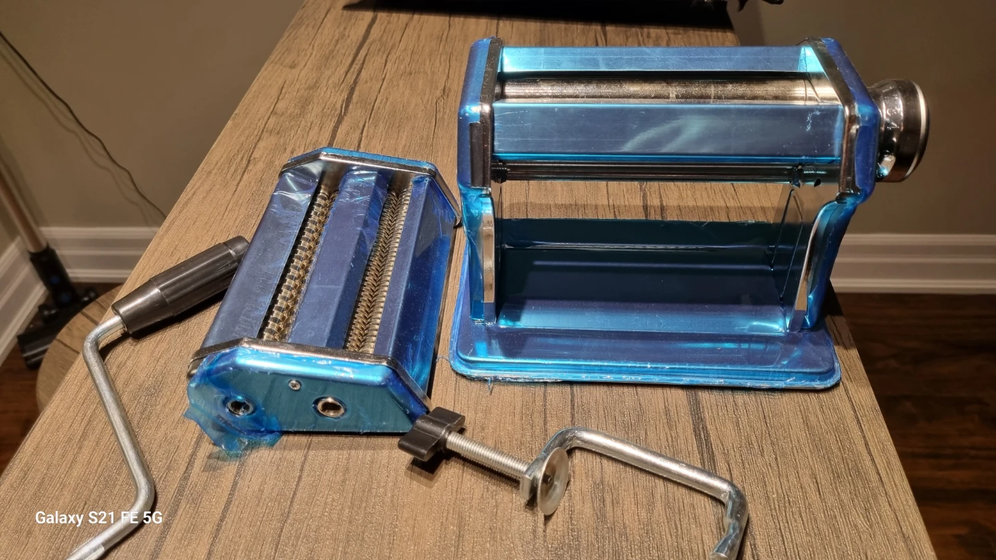 Stainless steel Manual Pasta Maker machine ,8-speed adjustable