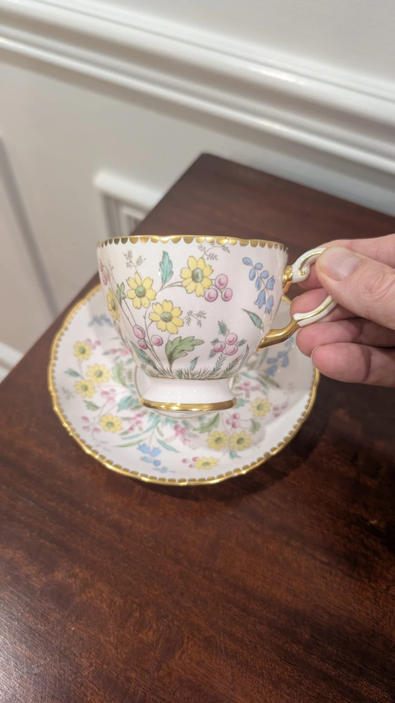 Tuscan Fine Bone China Teacup and Saucer Set - photo 3