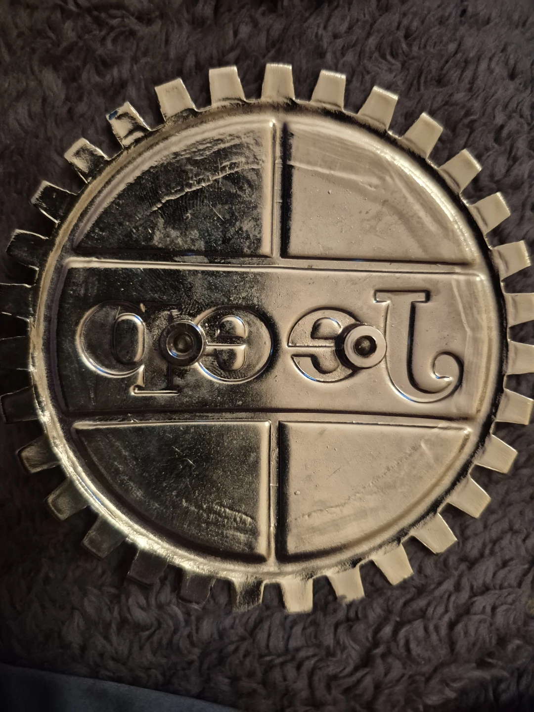 Vintage Jeep badge, Kaiser era badge Chrome Antique - photo 4