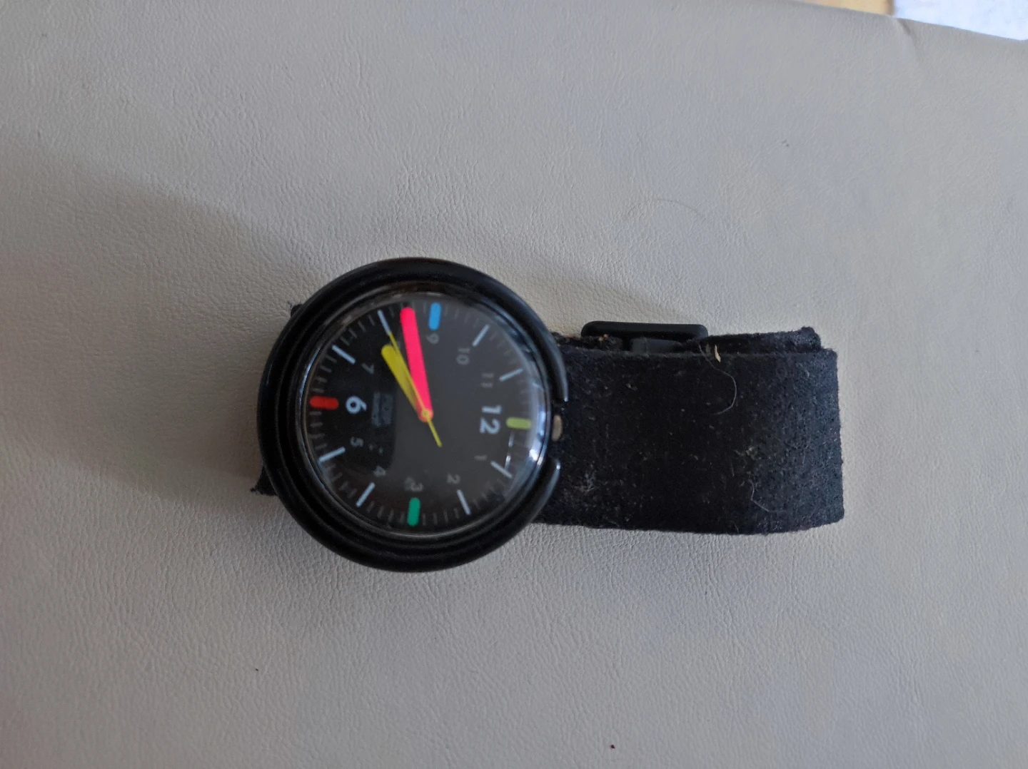 Vintage Swatch Black Pop Watch 1990 - photo 2