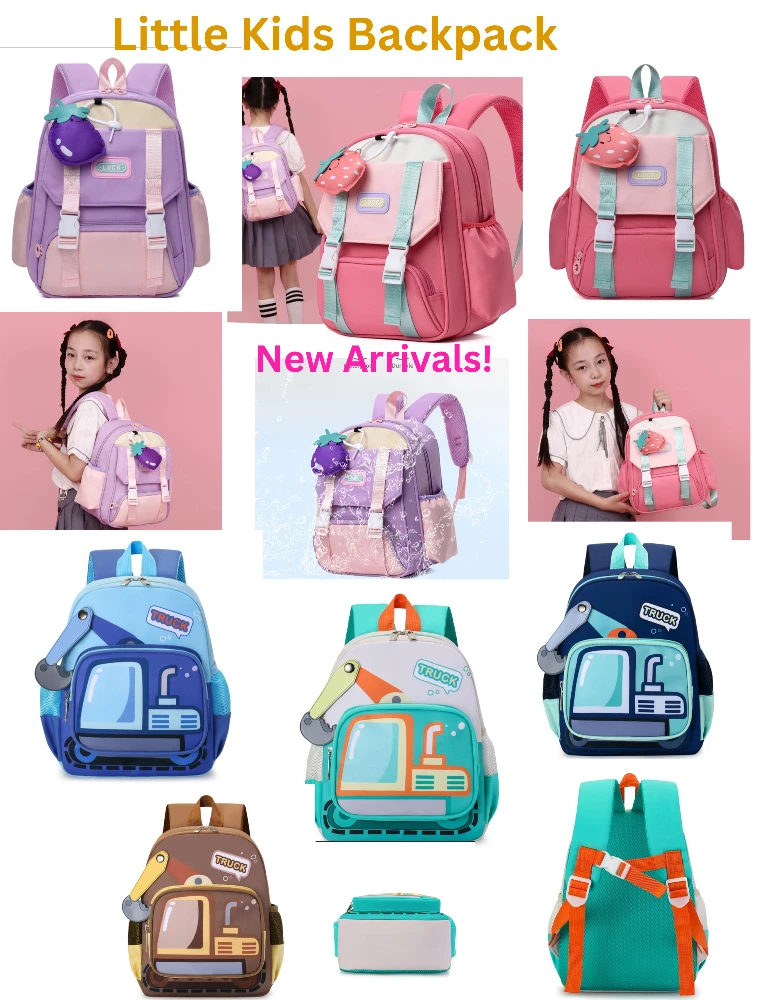 Little Kids Backpack - Various Designs and Accessories