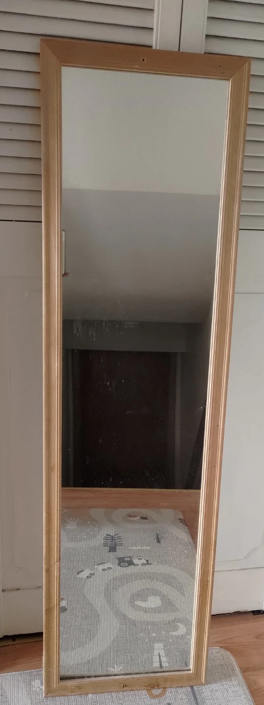 Full Length Wooden Mirror – Wall Mount or Floor