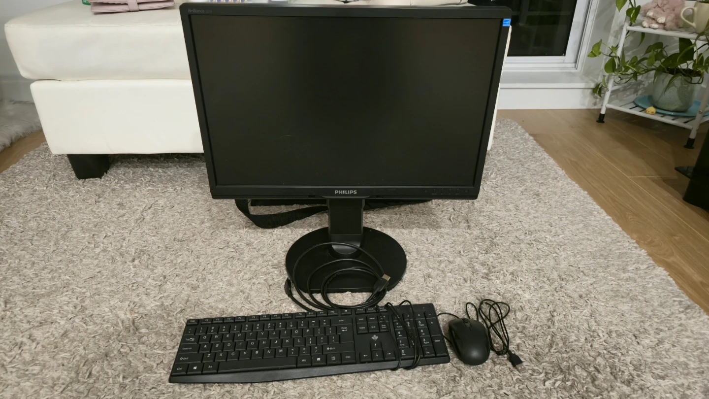 Philips 22" Computer Monitor w/ Keyboard & Mouse