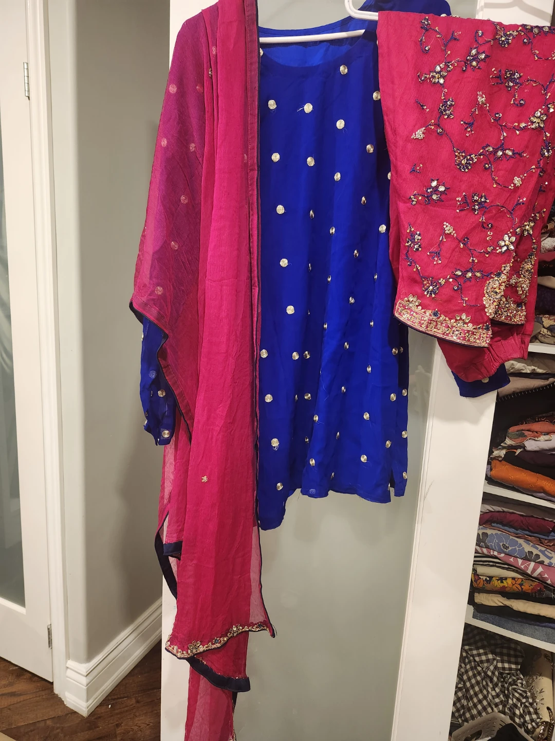 Salwar Kameez - Blue & Pink - photo 2
