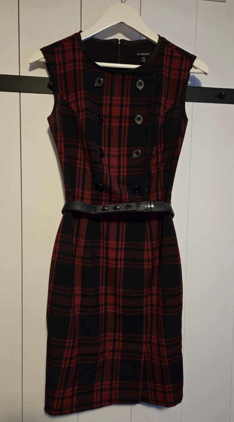 Plaid Dress (Red & Black)