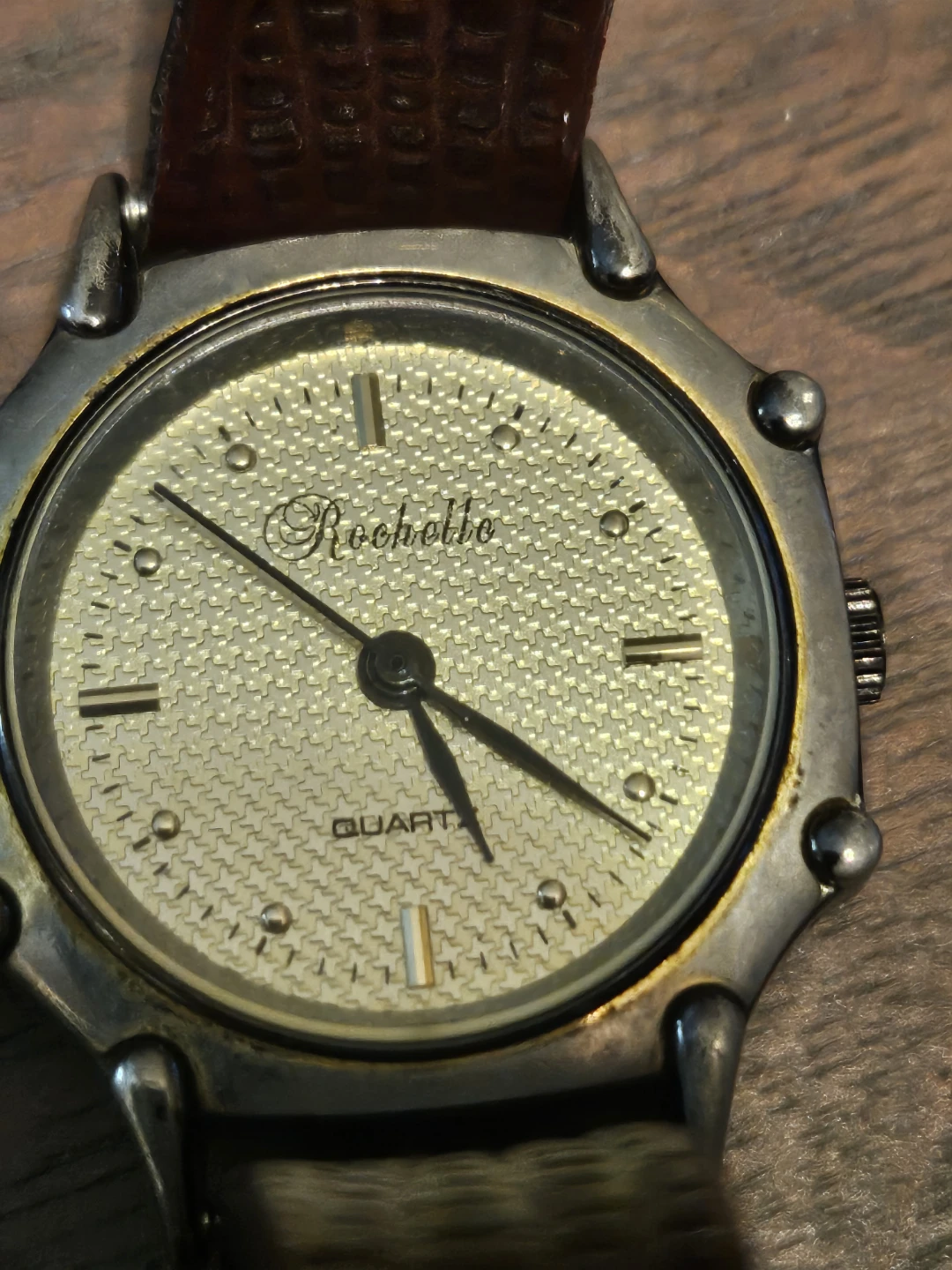Rochelle Quartz Watch - Brown Leather Strap