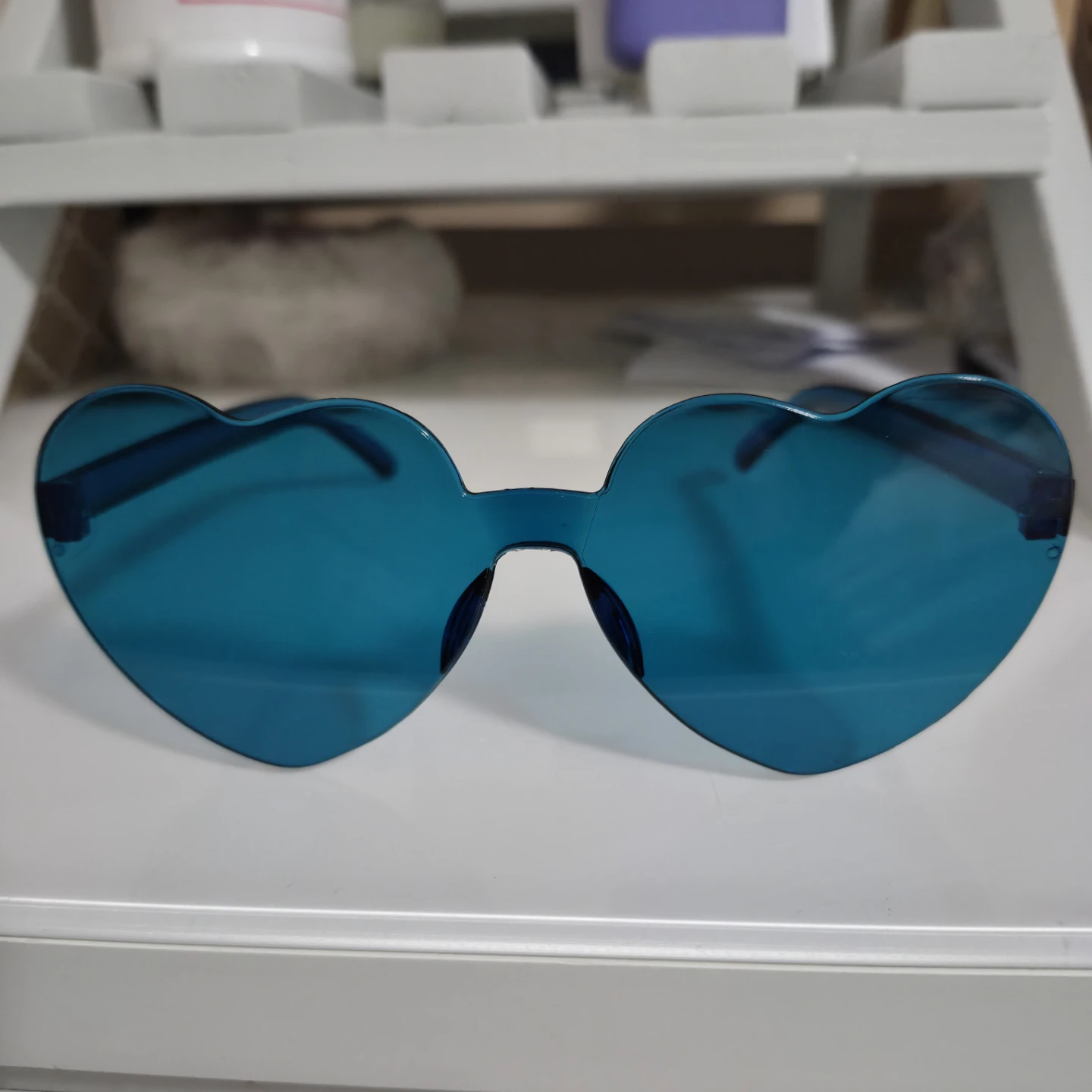 Heart Shaped Sunglasses - Various Colors - photo 4