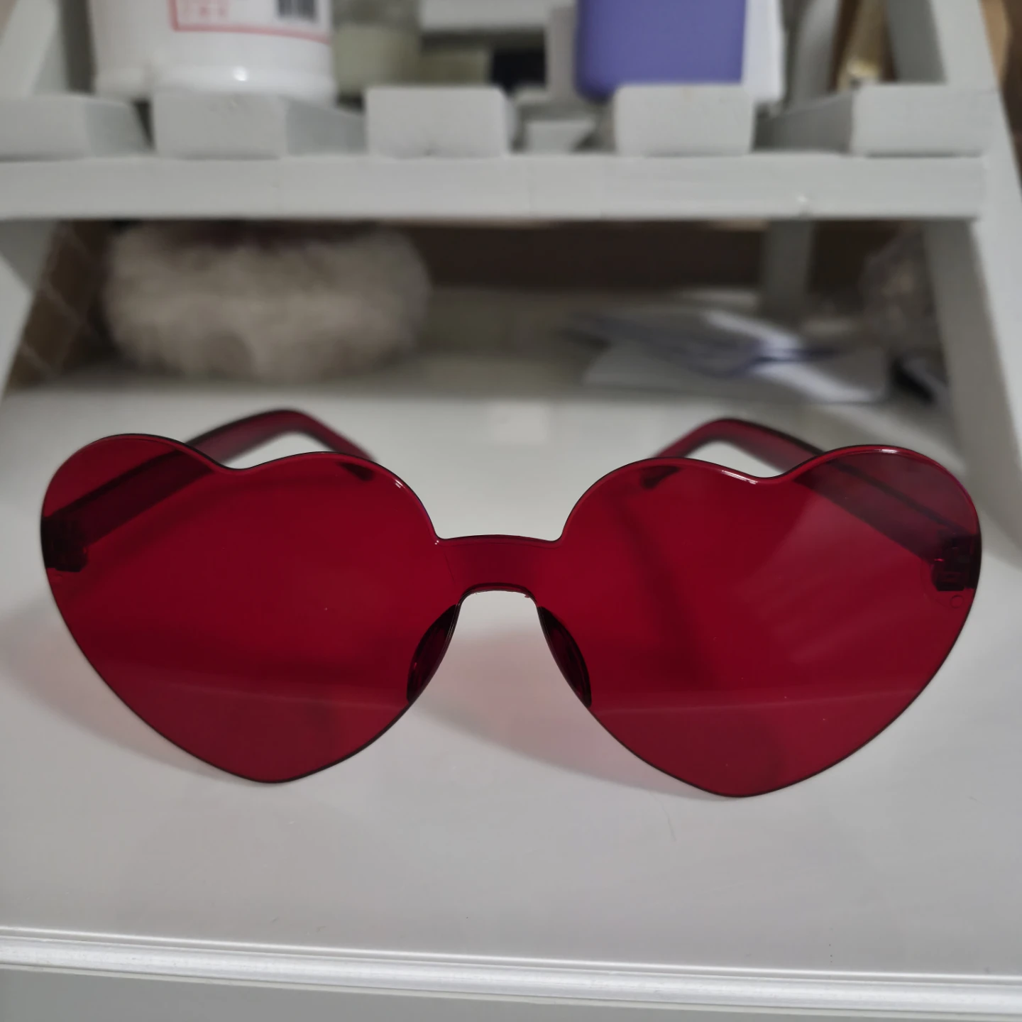 Heart Shaped Sunglasses - Various Colors - photo 5