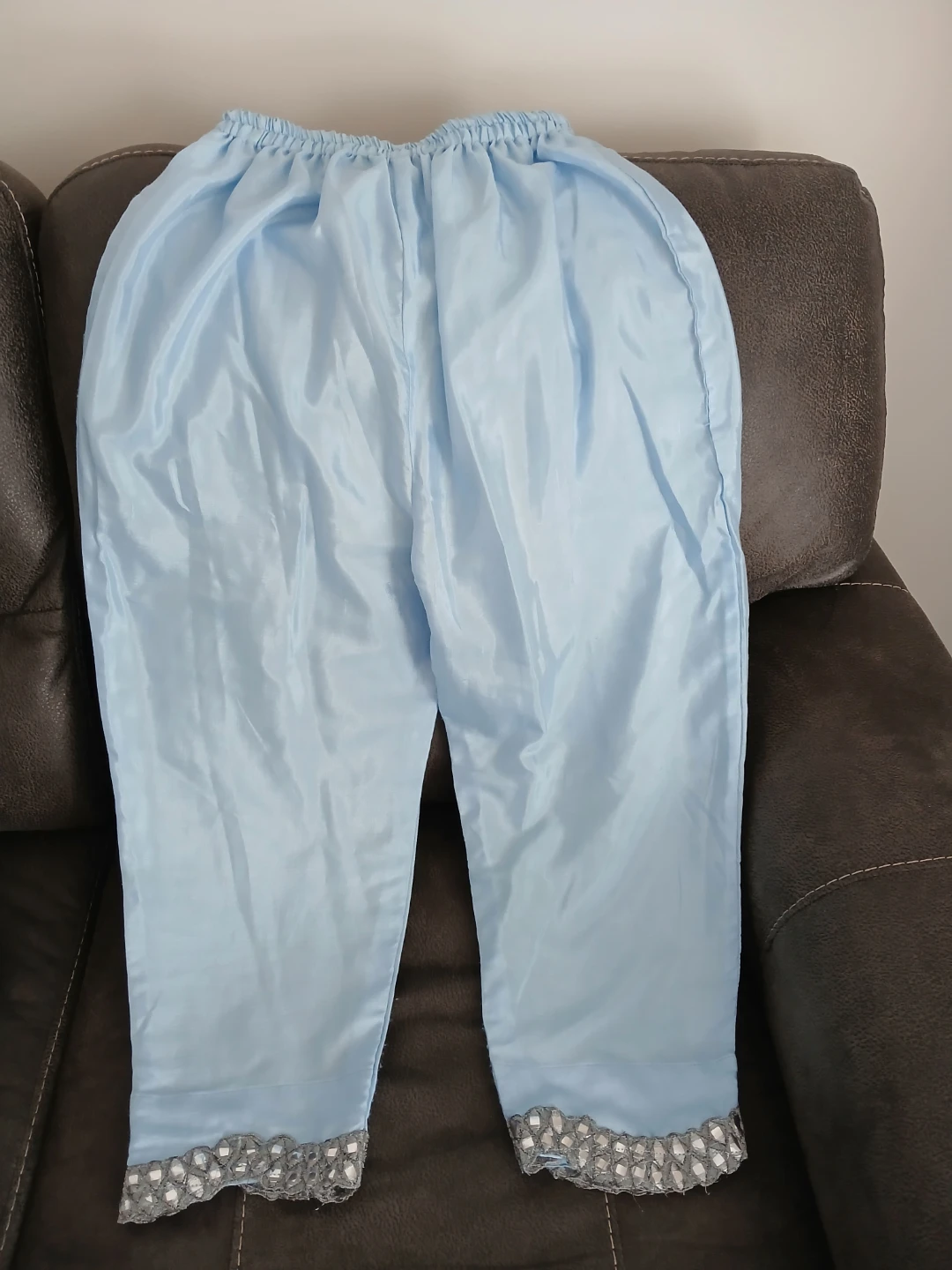 Light Blue Printed Kurti with Pants and Dupatta - photo 3