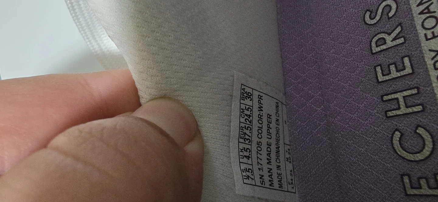 Skechers White & Purple Sneakers - Women's Size 7.5 - photo 4