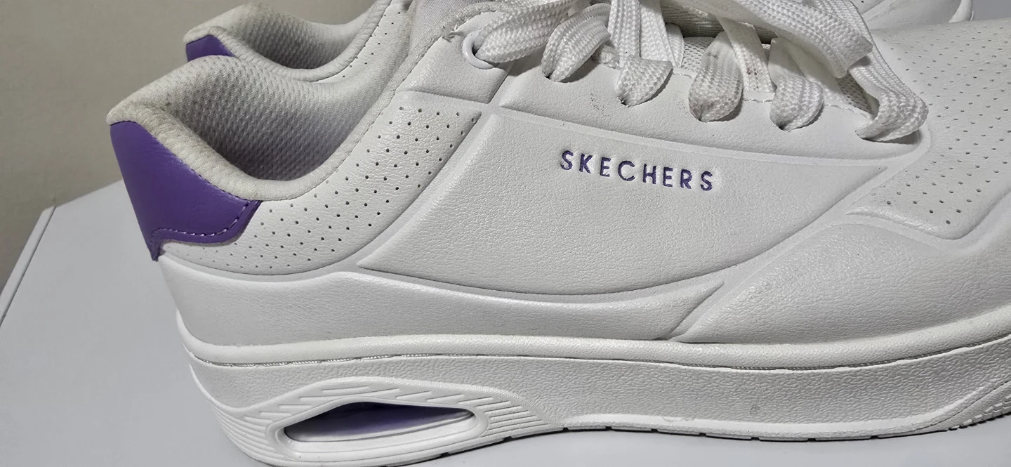 Skechers White & Purple Sneakers - Women's Size 7.5 - photo 5