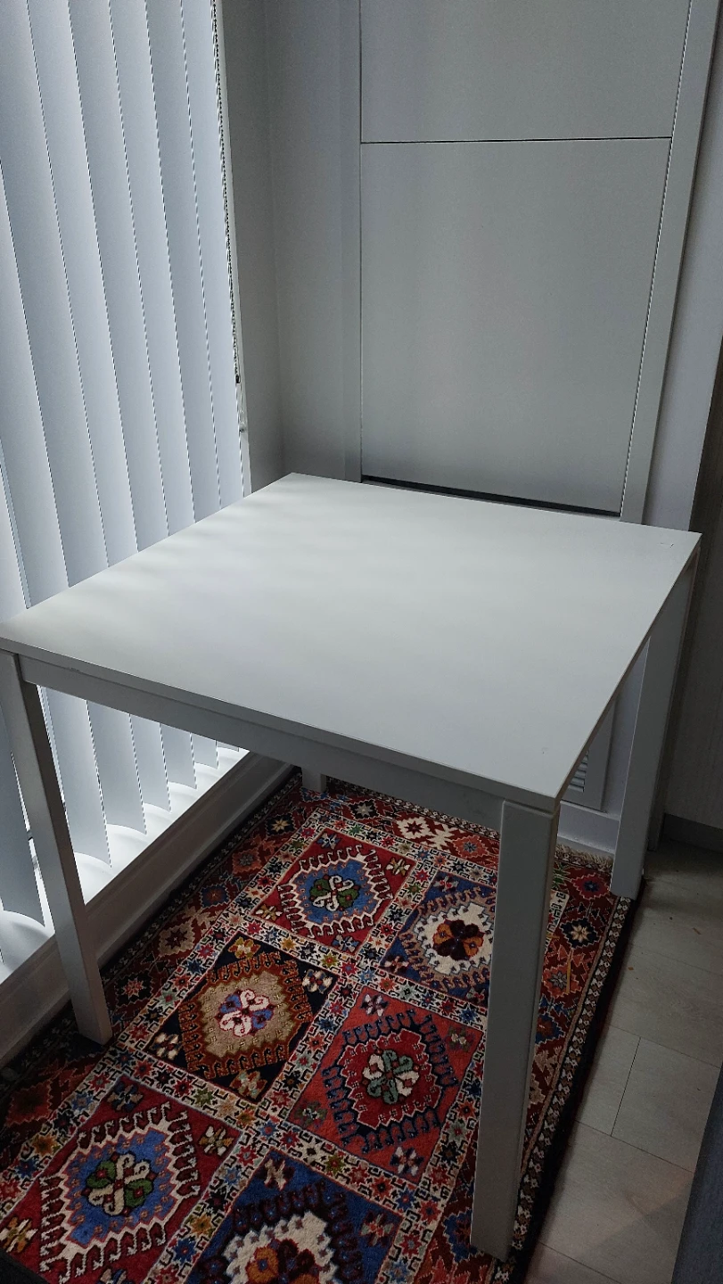 White Square Dining Table