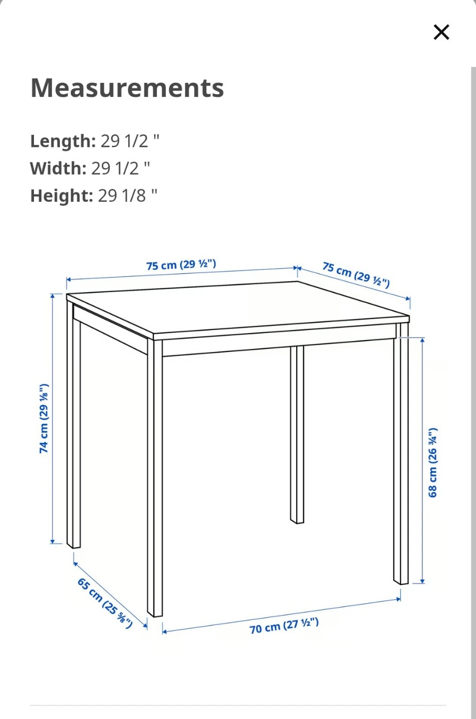 White Square Dining Table - photo 4