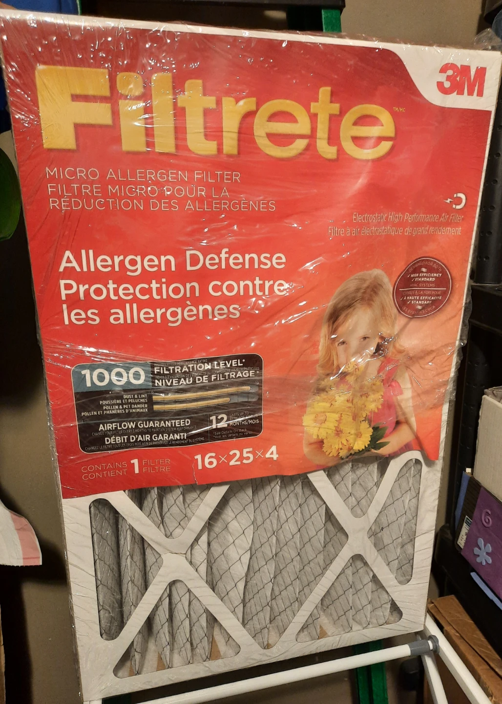 Filtrete 16x25x4 Allergen Defense Air Filter