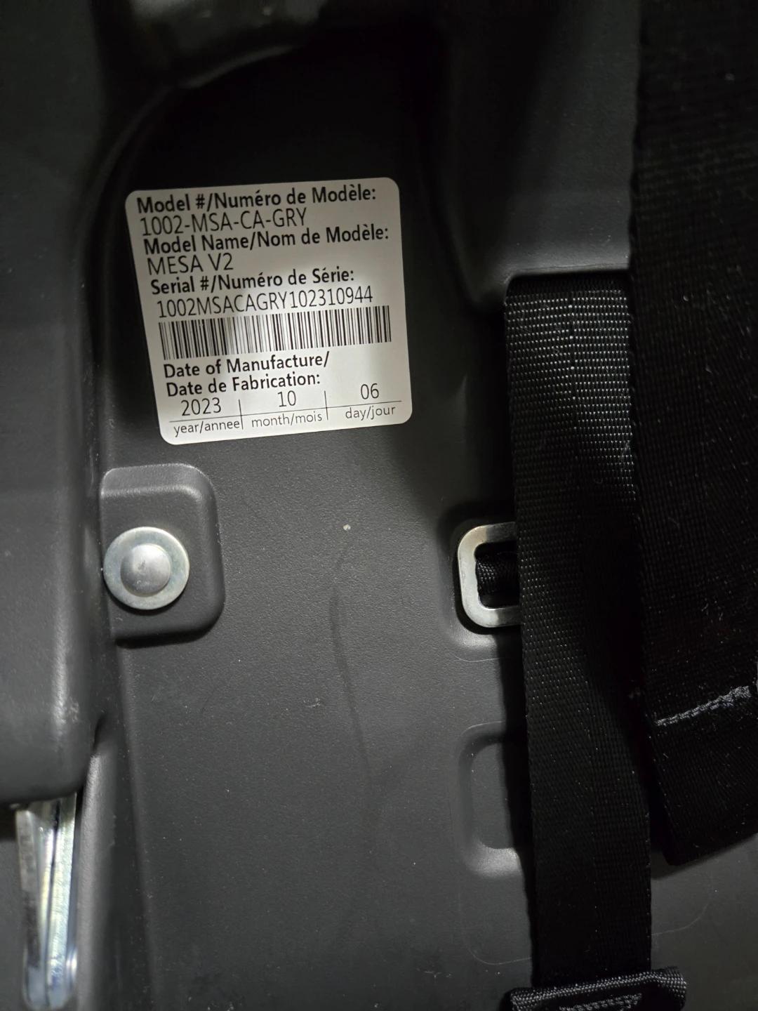 UPPAbaby MESA V2 Car Seat - Grey