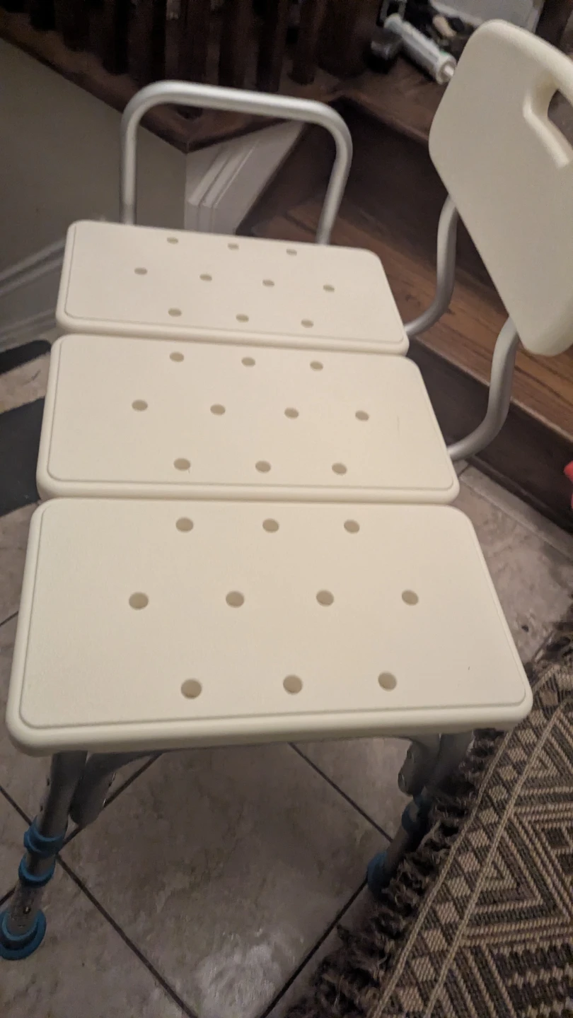 Adjustable Shower Chair with Backrest - photo 3